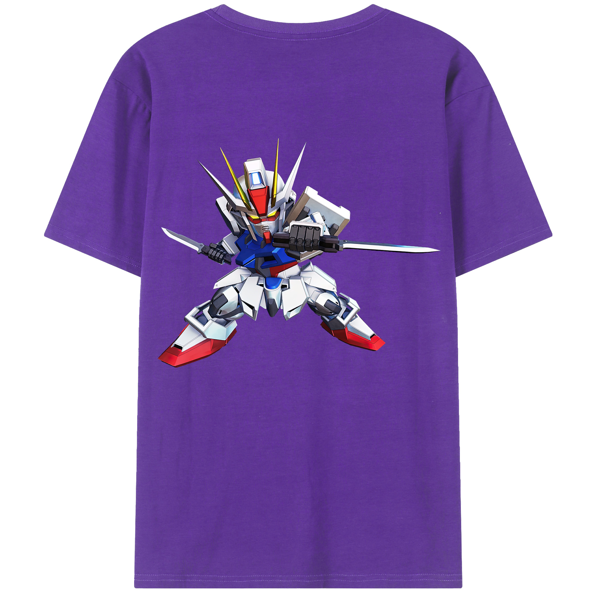 （画像用） 機動戦士ガンダム Mobile Suit Gundam 綿100％半袖Tシャツ（背面プリント）