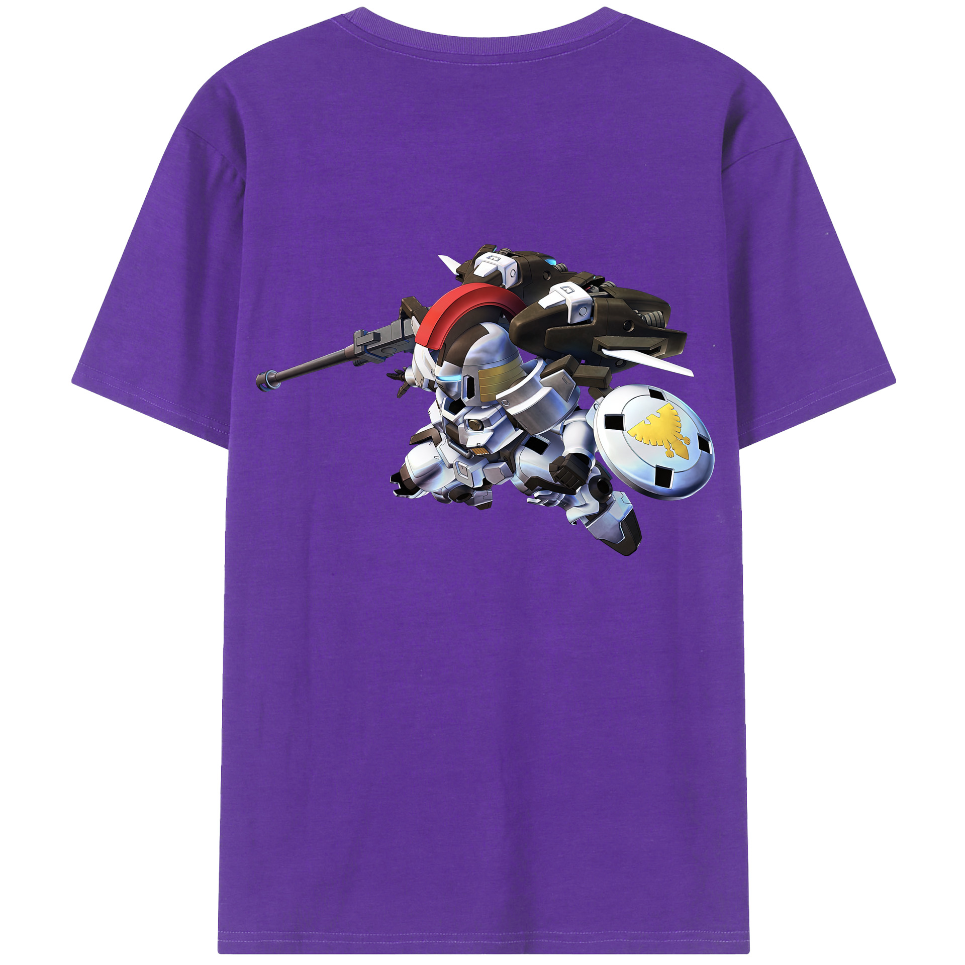 （画像用） 機動戦士ガンダム Mobile Suit Gundam 綿100％半袖Tシャツ（背面プリント）