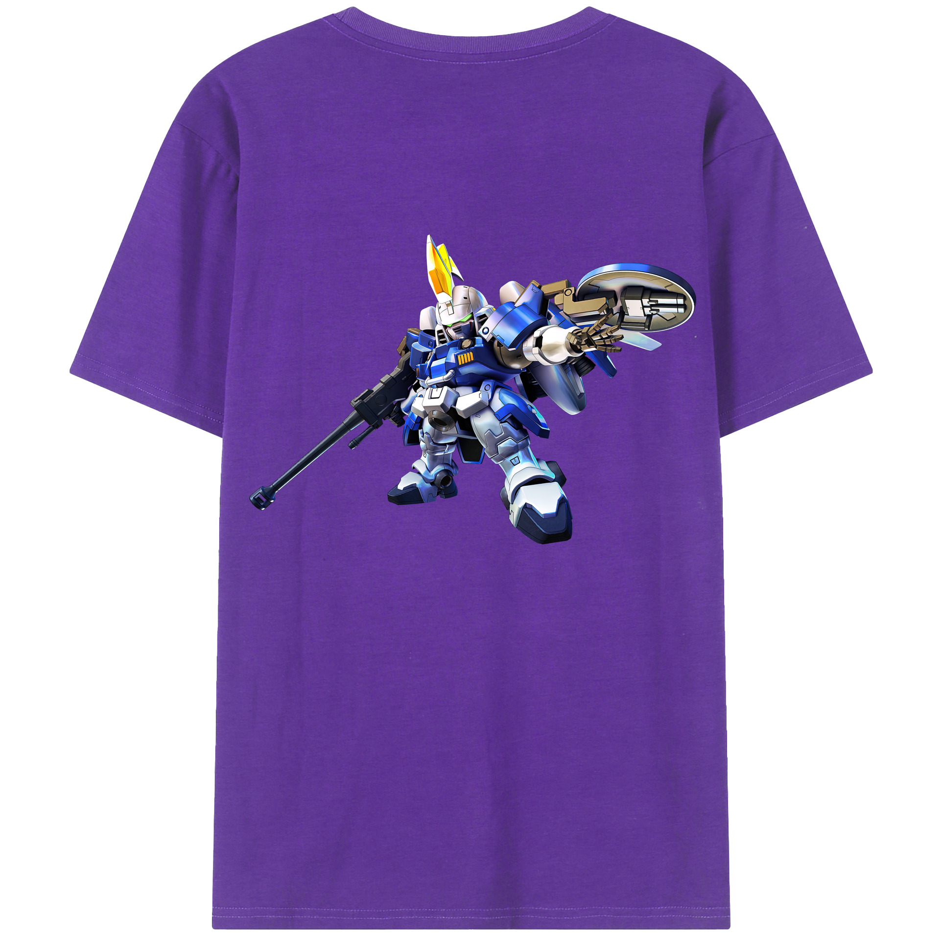 （画像用） 機動戦士ガンダム Mobile Suit Gundam 綿100％半袖Tシャツ（背面プリント）