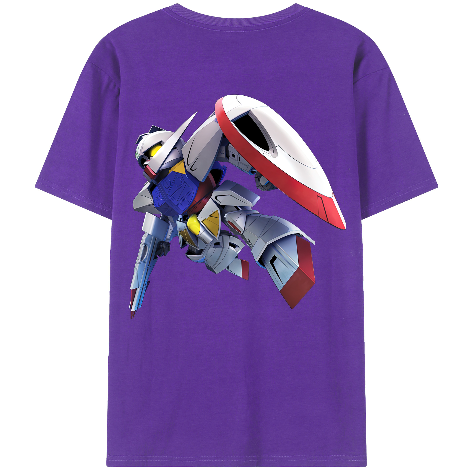 （画像用） 機動戦士ガンダム Mobile Suit Gundam 綿100％半袖Tシャツ（背面プリント）