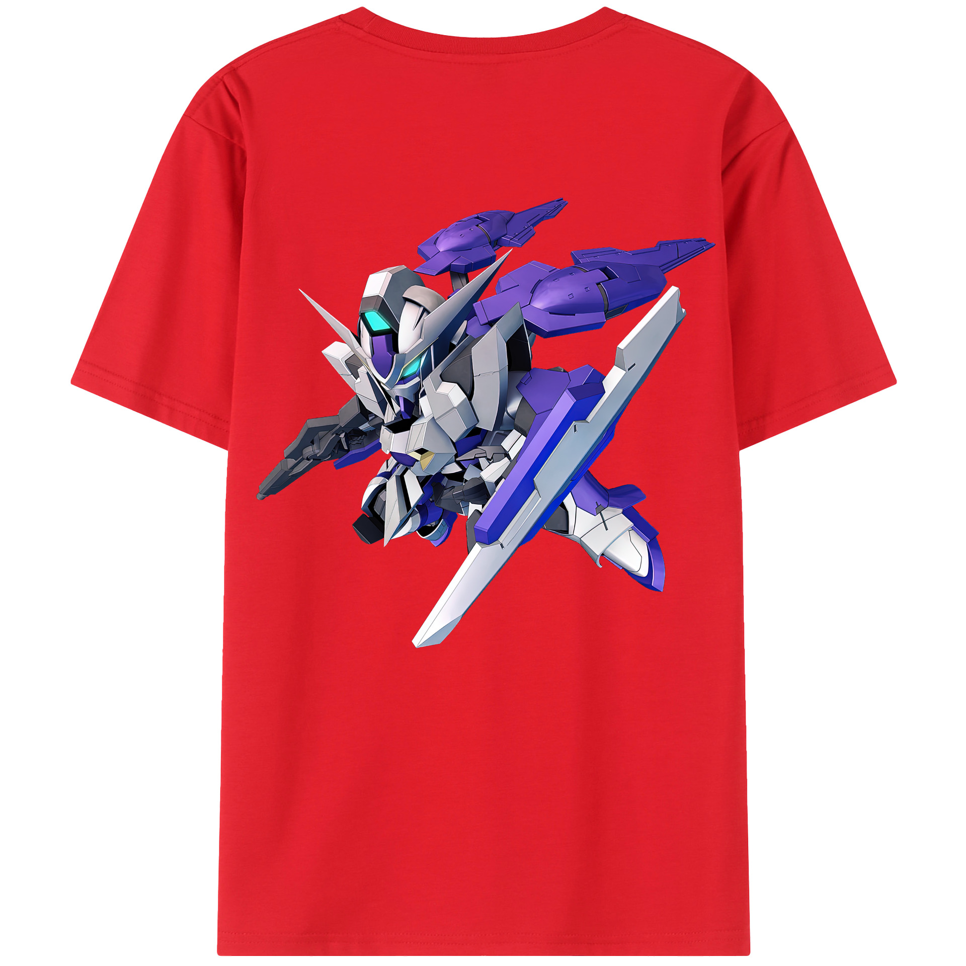 （画像用） 機動戦士ガンダム Mobile Suit Gundam 綿100％半袖Tシャツ（背面プリント）