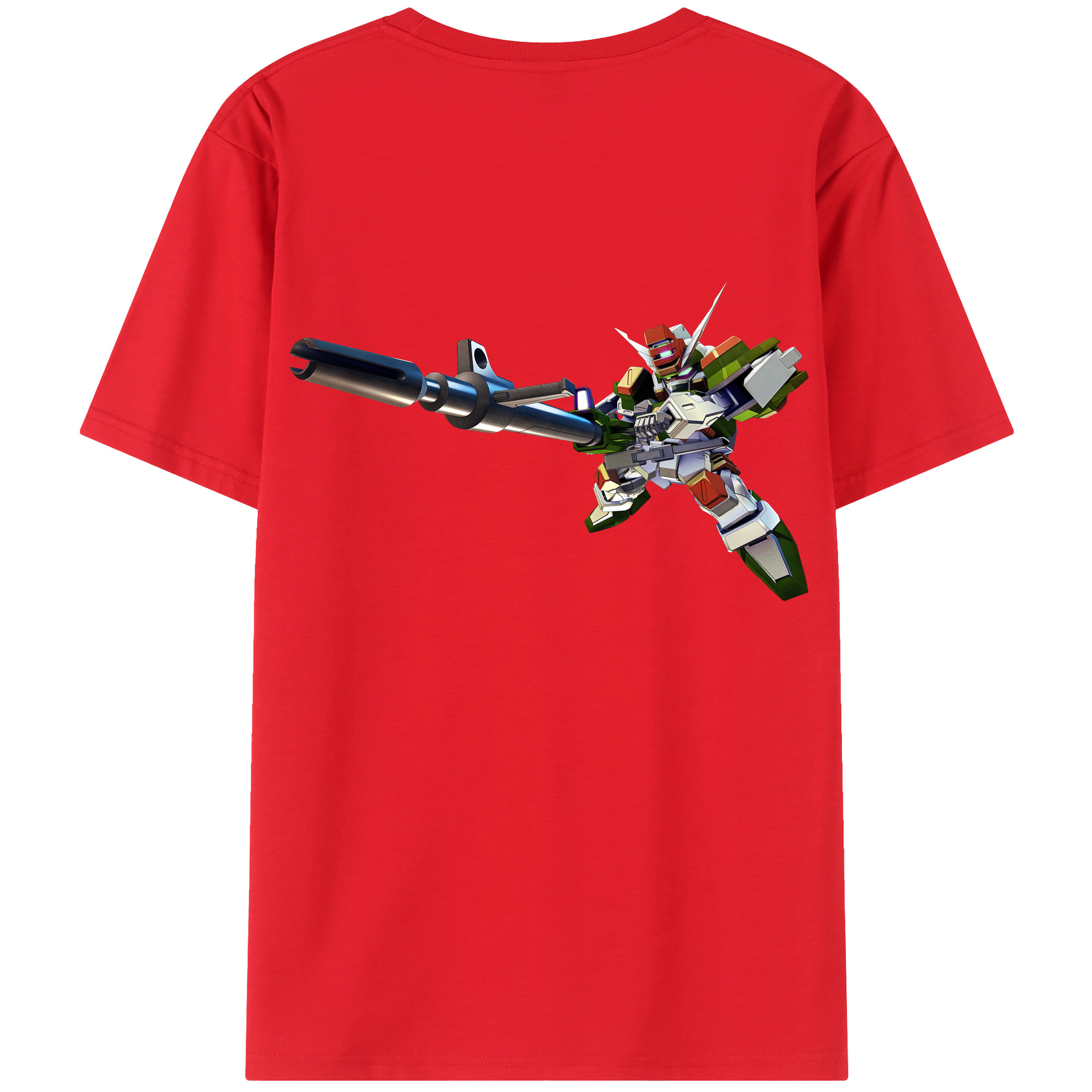 （画像用） 機動戦士ガンダム Mobile Suit Gundam 綿100％半袖Tシャツ（背面プリント）