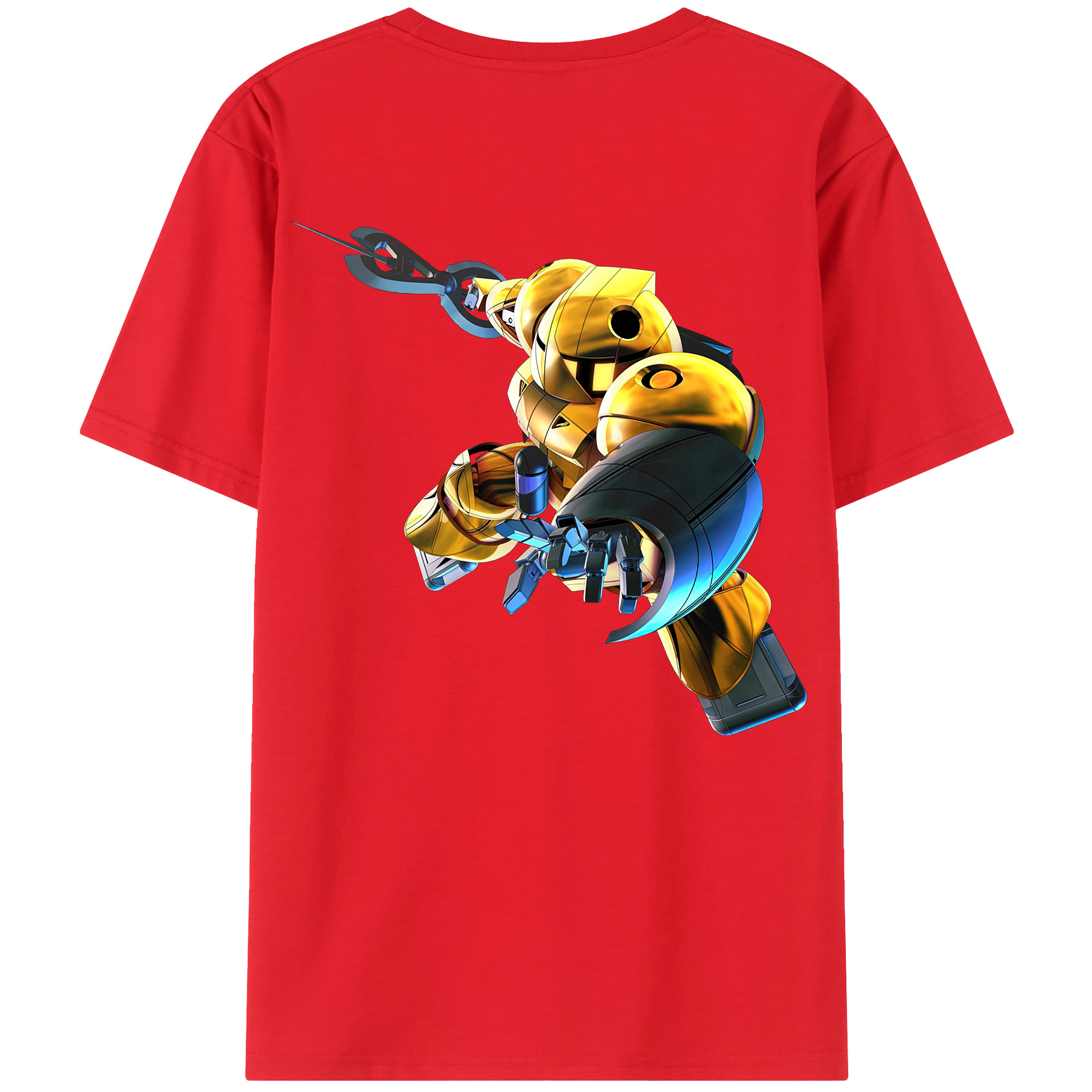 （画像用） 機動戦士ガンダム Mobile Suit Gundam 綿100％半袖Tシャツ（背面プリント）