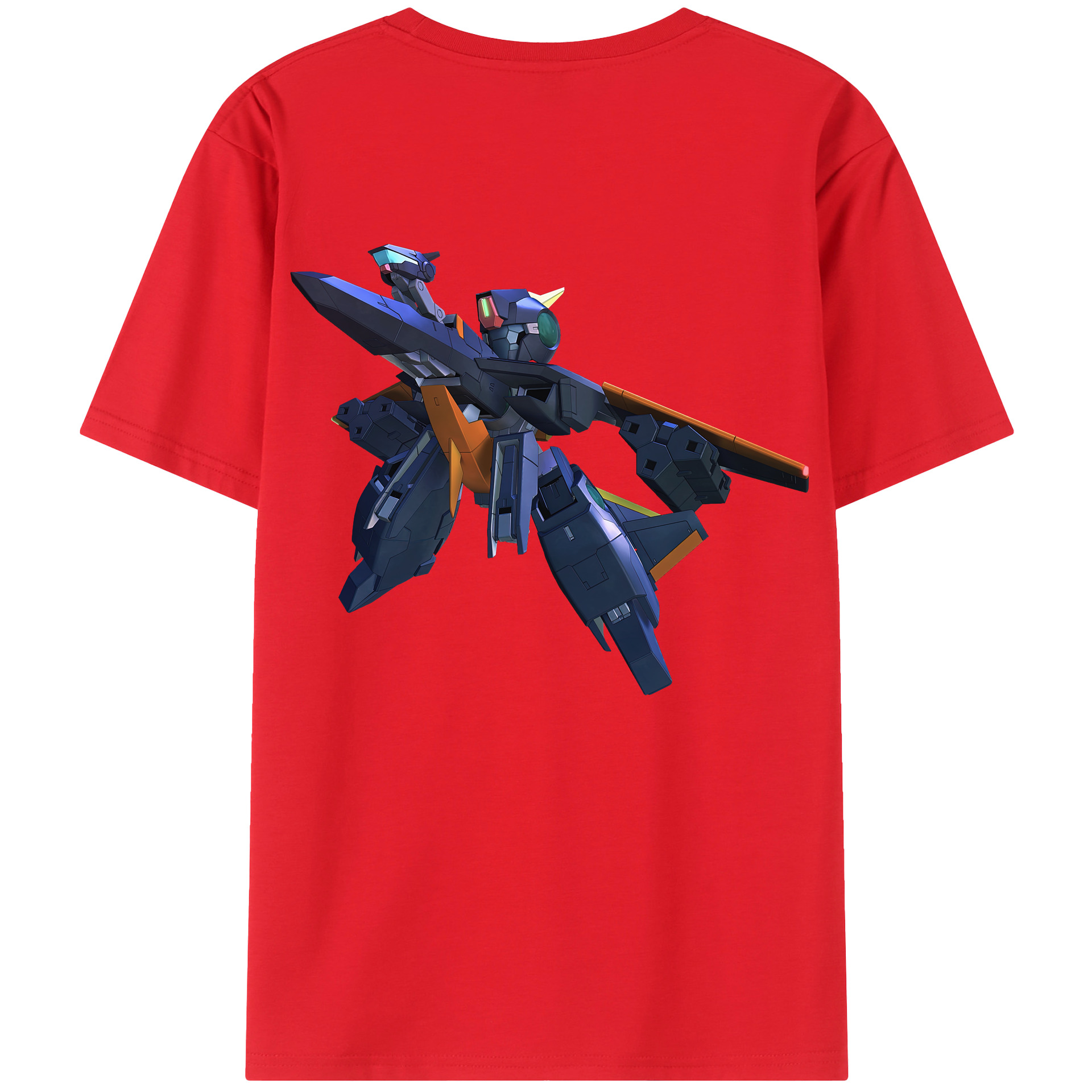 （画像用） 機動戦士ガンダム Mobile Suit Gundam 綿100％半袖Tシャツ（背面プリント）