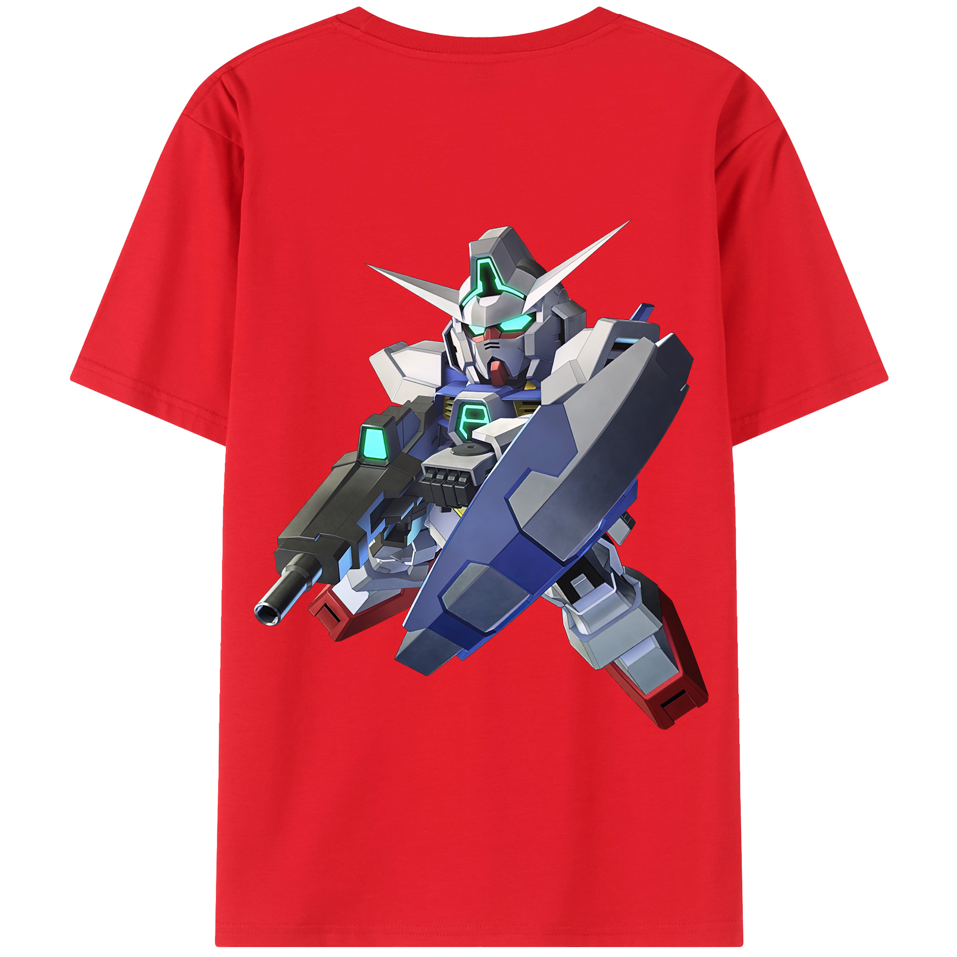 （画像用） 機動戦士ガンダム Mobile Suit Gundam 綿100％半袖Tシャツ（背面プリント）