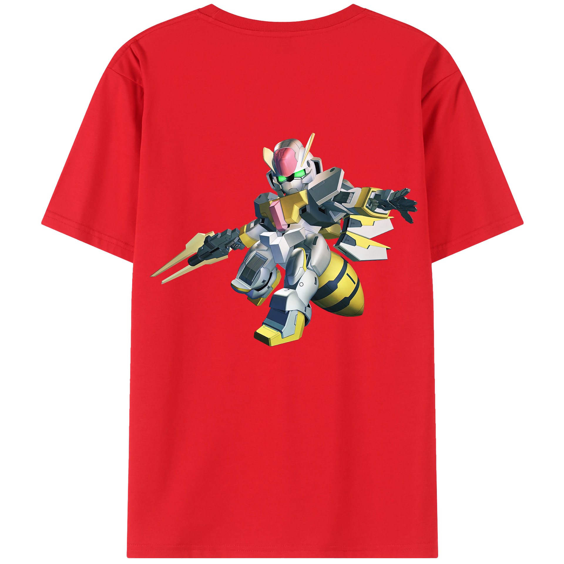（画像用） 機動戦士ガンダム Mobile Suit Gundam 綿100％半袖Tシャツ（背面プリント）