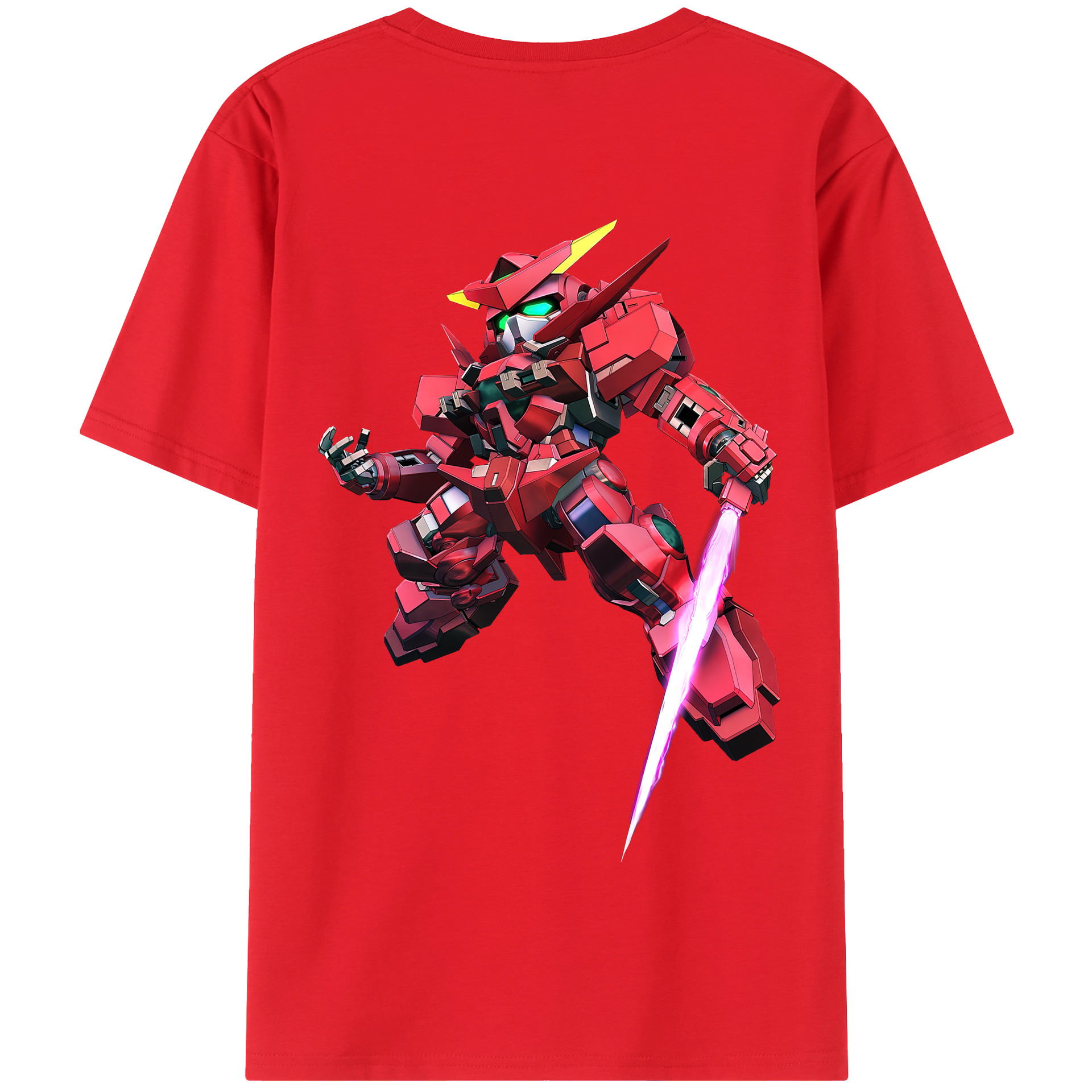 （画像用） 機動戦士ガンダム Mobile Suit Gundam 綿100％半袖Tシャツ（背面プリント）