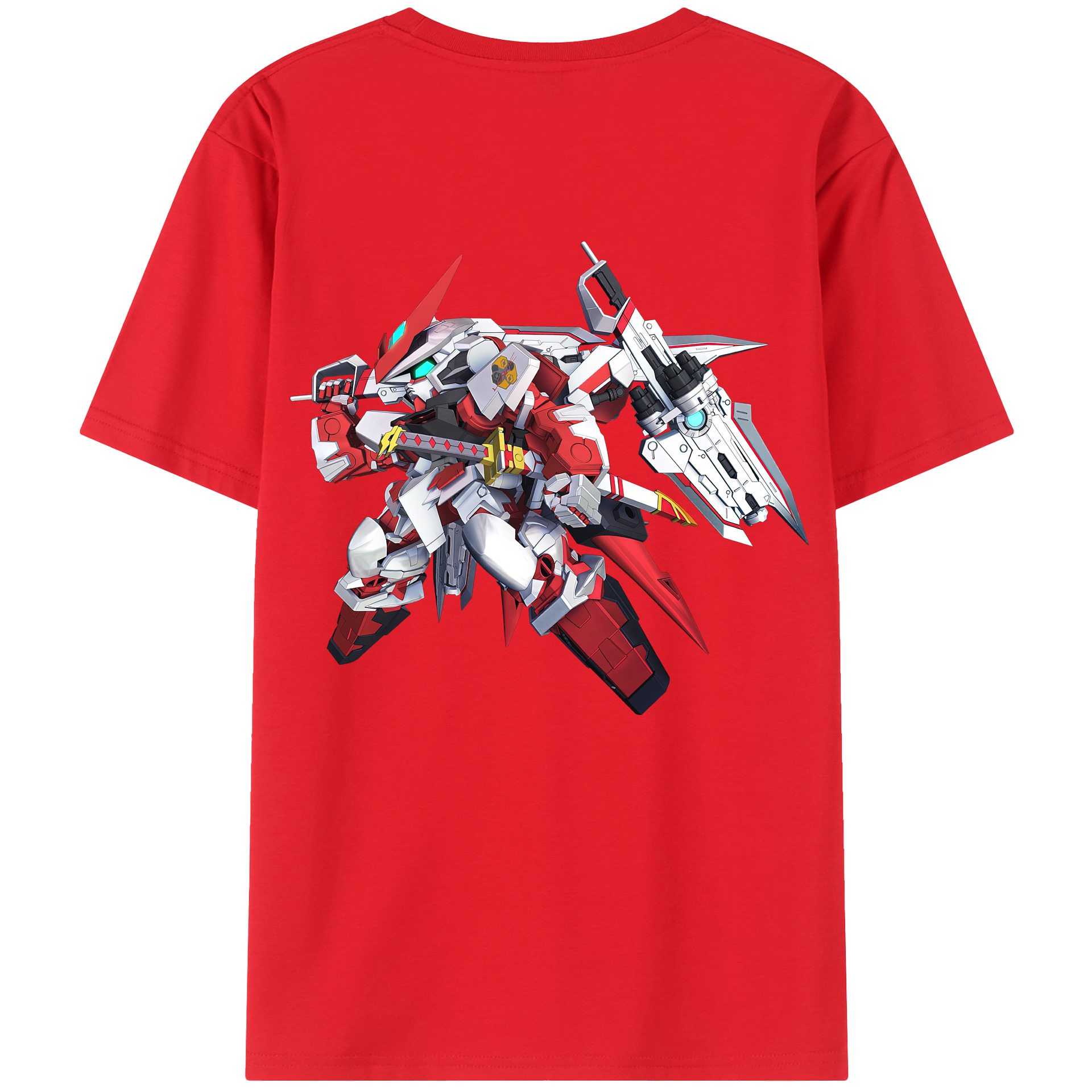 （画像用） 機動戦士ガンダム Mobile Suit Gundam 綿100％半袖Tシャツ（背面プリント）