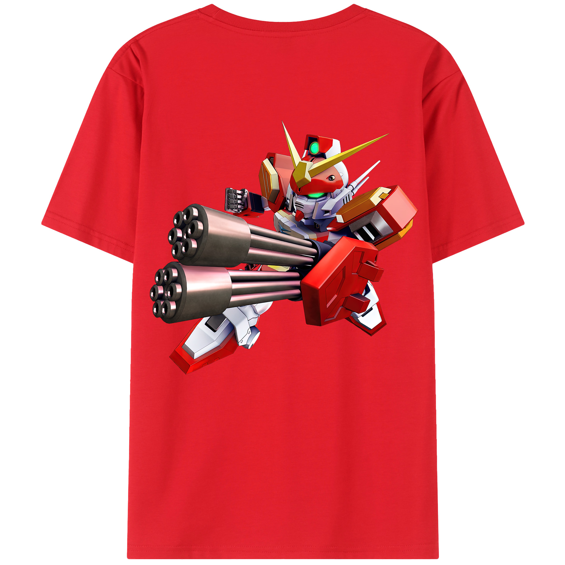 （画像用） 機動戦士ガンダム Mobile Suit Gundam 綿100％半袖Tシャツ（背面プリント）