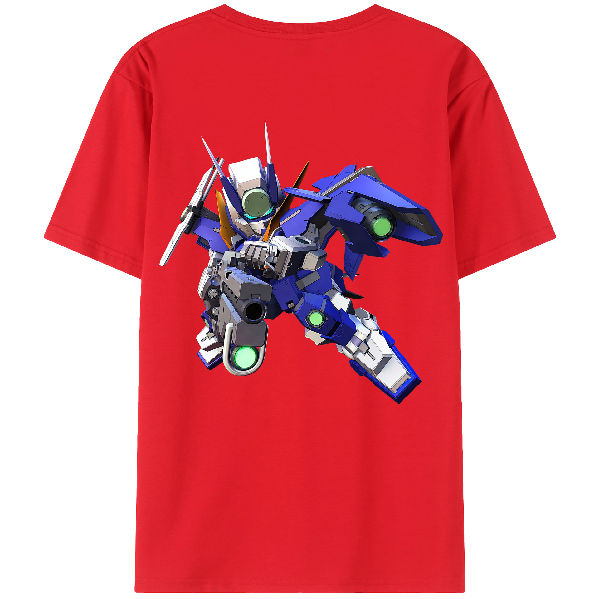 （画像用） 機動戦士ガンダム Mobile Suit Gundam 綿100％半袖Tシャツ（背面プリント）
