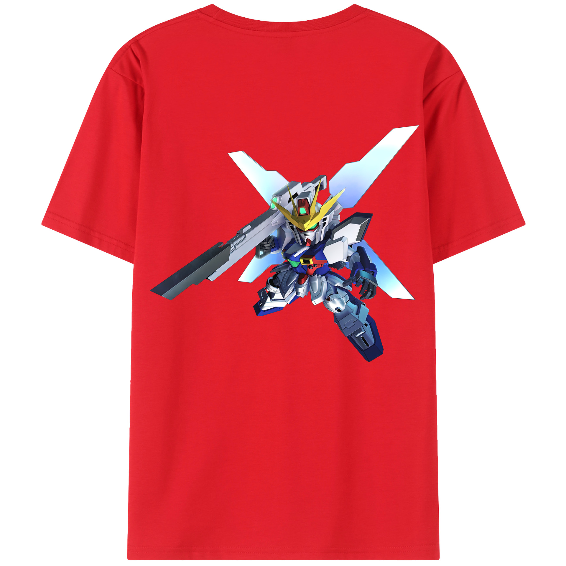 （画像用） 機動戦士ガンダム Mobile Suit Gundam 綿100％半袖Tシャツ（背面プリント）