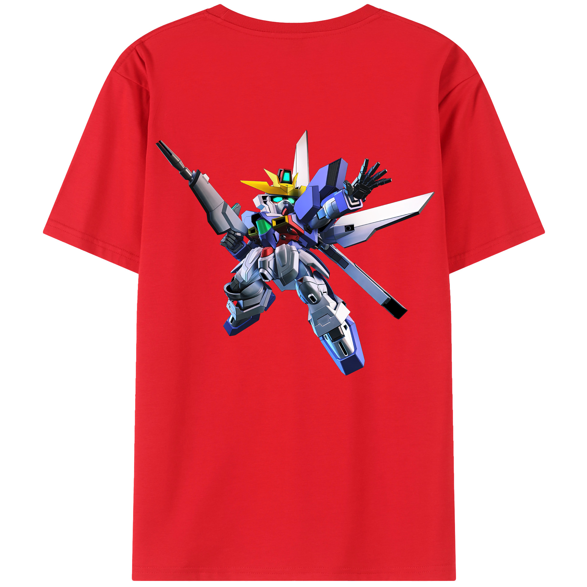 （画像用） 機動戦士ガンダム Mobile Suit Gundam 綿100％半袖Tシャツ（背面プリント）