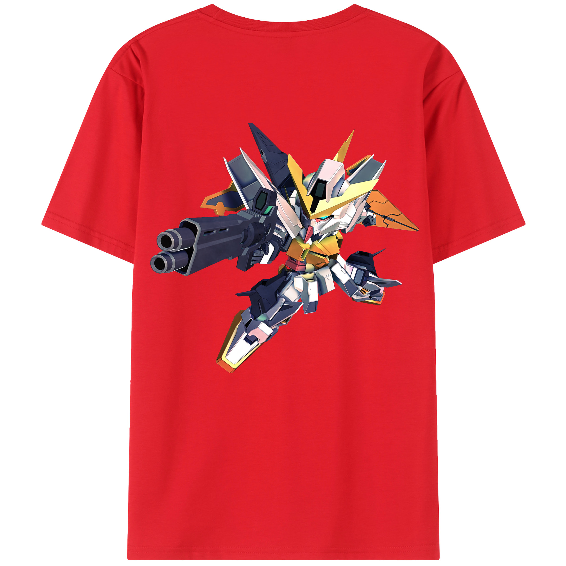 （画像用） 機動戦士ガンダム Mobile Suit Gundam 綿100％半袖Tシャツ（背面プリント）
