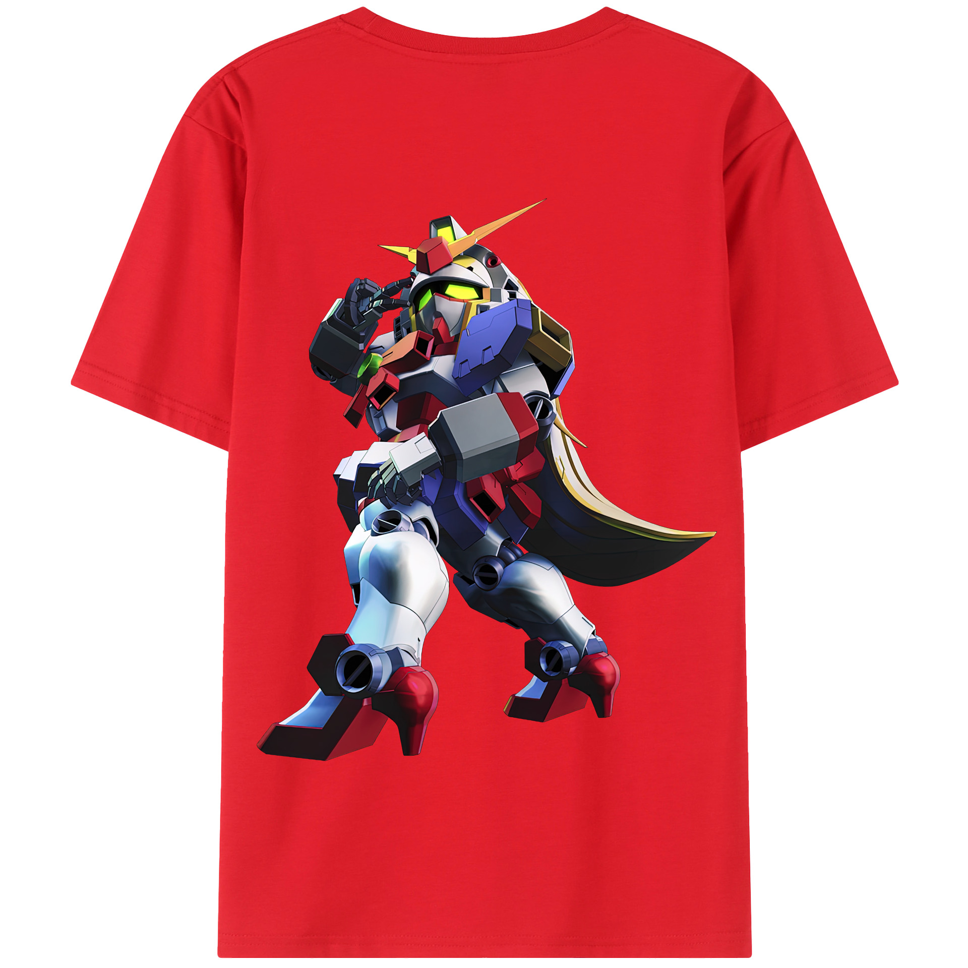（画像用） 機動戦士ガンダム Mobile Suit Gundam 綿100％半袖Tシャツ（背面プリント）