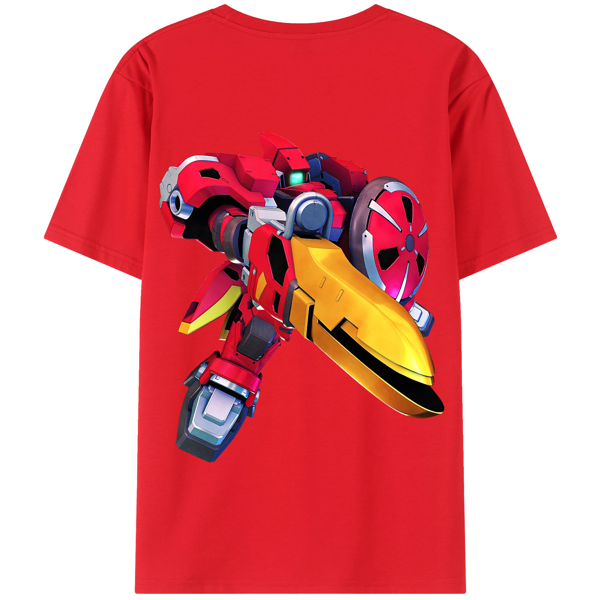 （画像用） 機動戦士ガンダム Mobile Suit Gundam 綿100％半袖Tシャツ（背面プリント）