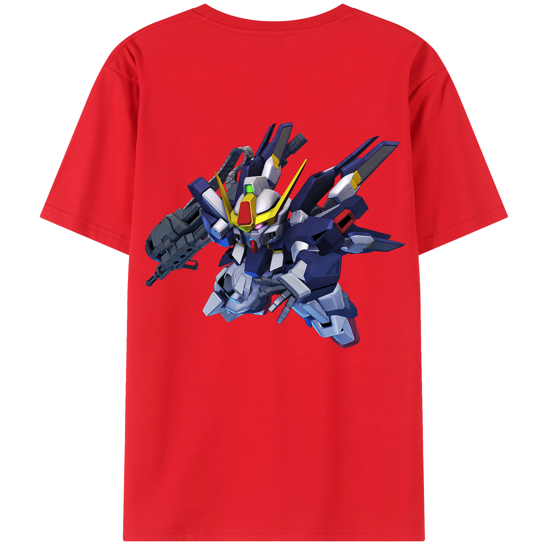 （画像用） 機動戦士ガンダム Mobile Suit Gundam 綿100％半袖Tシャツ（背面プリント）