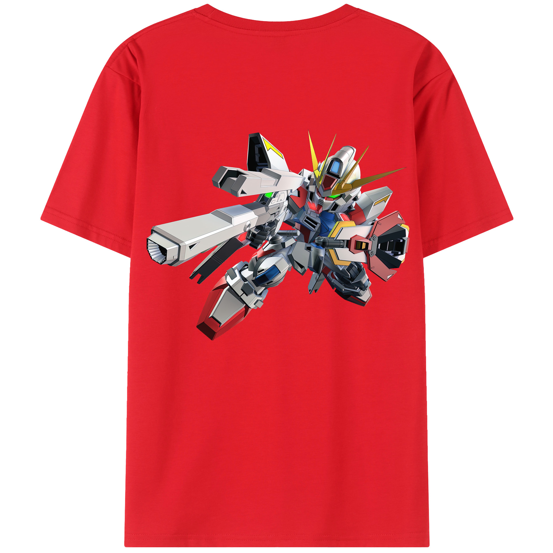 （画像用） 機動戦士ガンダム Mobile Suit Gundam 綿100％半袖Tシャツ（背面プリント）