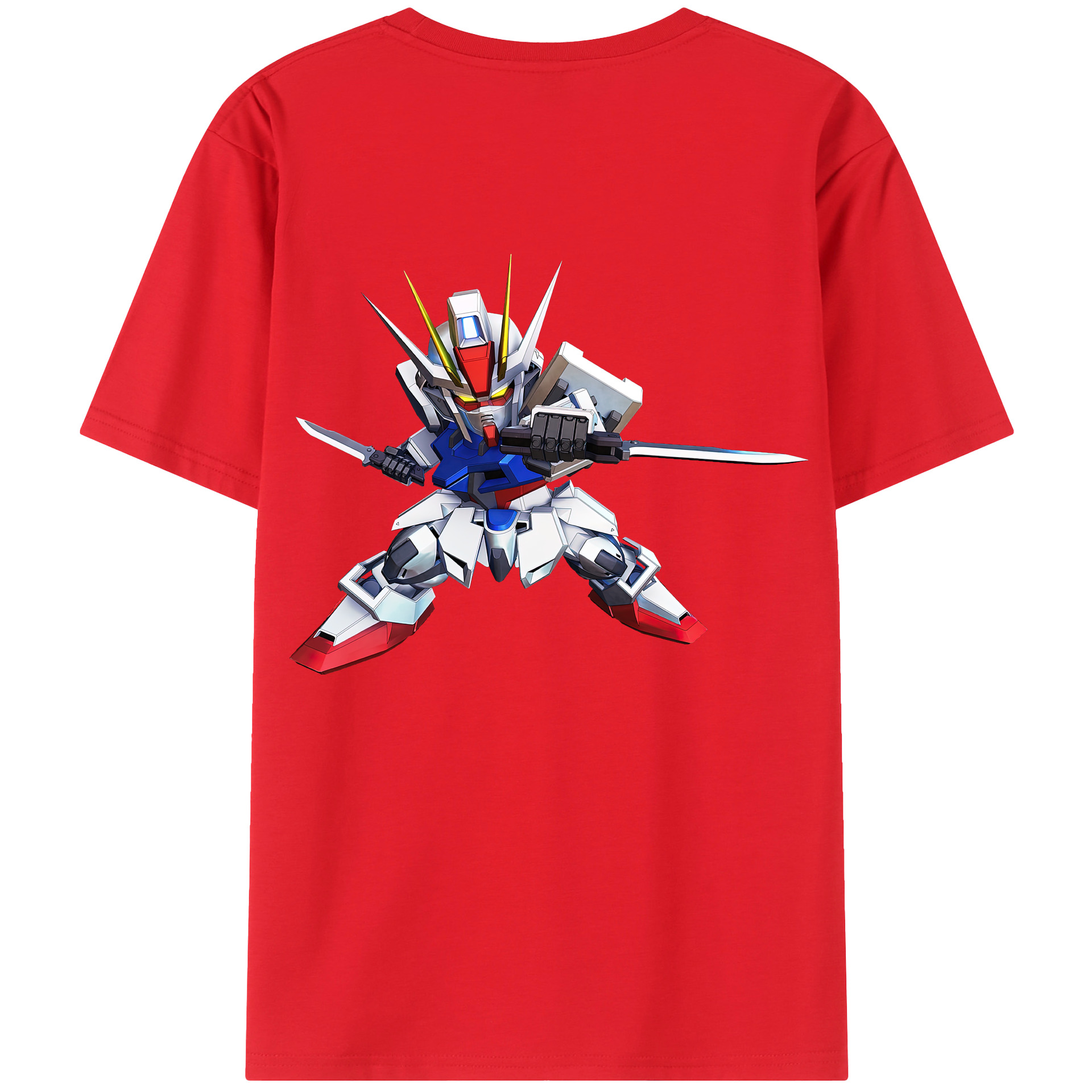 （画像用） 機動戦士ガンダム Mobile Suit Gundam 綿100％半袖Tシャツ（背面プリント）