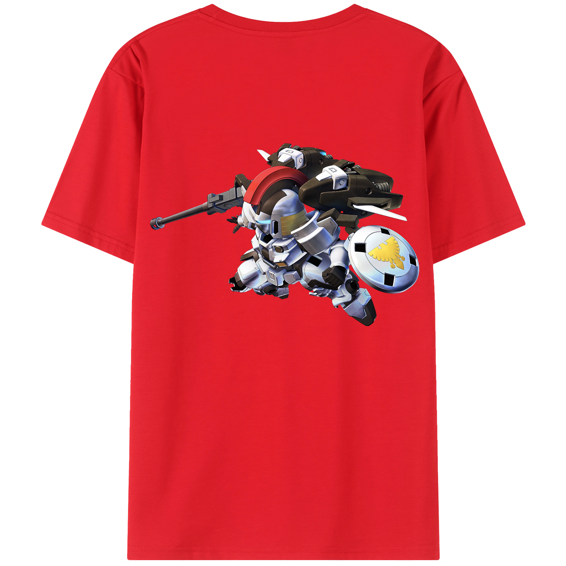 （画像用） 機動戦士ガンダム Mobile Suit Gundam 綿100％半袖Tシャツ（背面プリント）