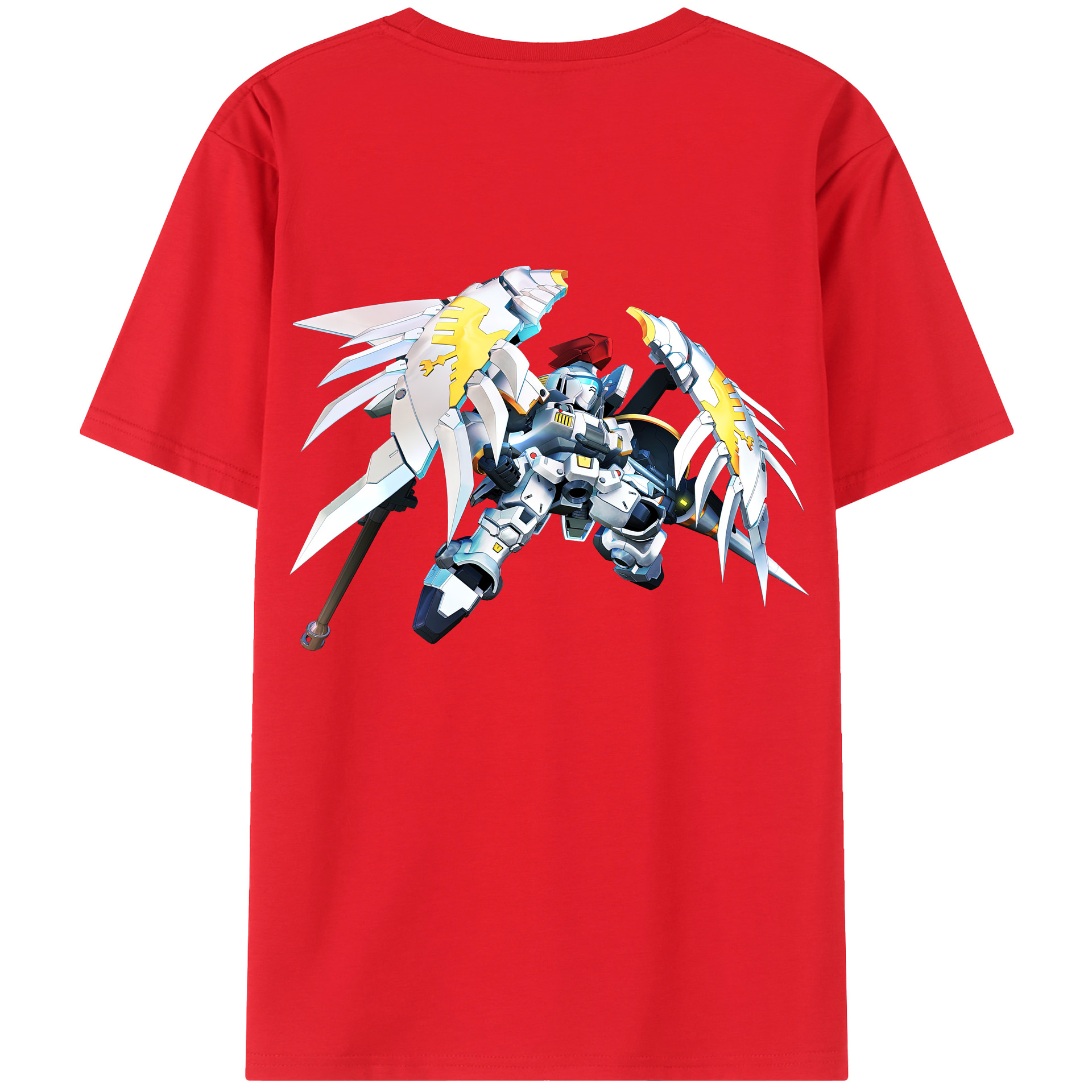 （画像用） 機動戦士ガンダム Mobile Suit Gundam 綿100％半袖Tシャツ（背面プリント）