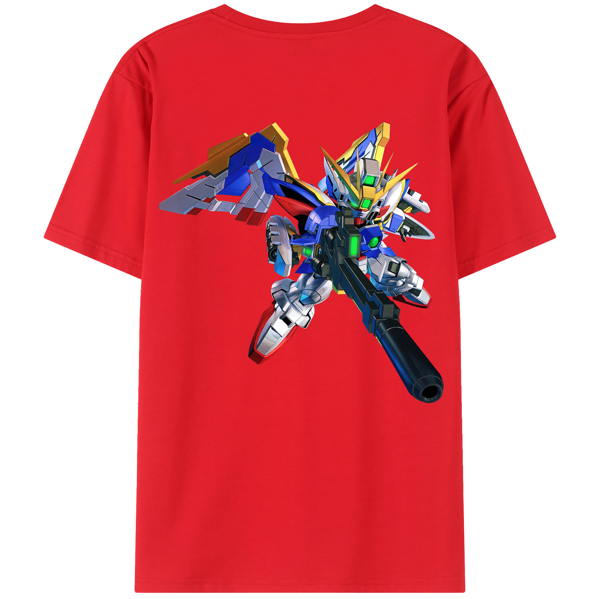 （画像用） 機動戦士ガンダム Mobile Suit Gundam 綿100％半袖Tシャツ（背面プリント）