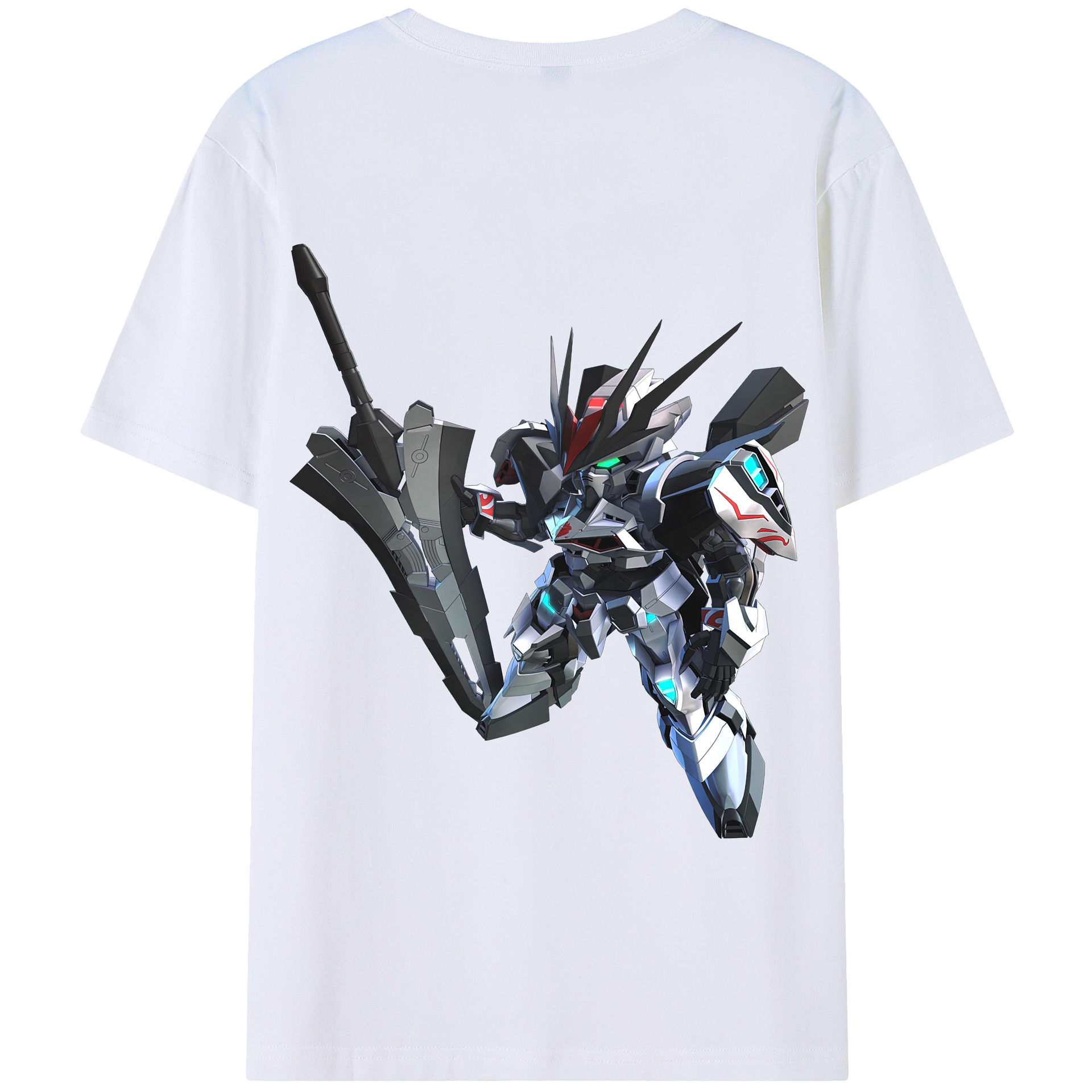 （画像用） 機動戦士ガンダム Mobile Suit Gundam 綿100％半袖Tシャツ（背面プリント）