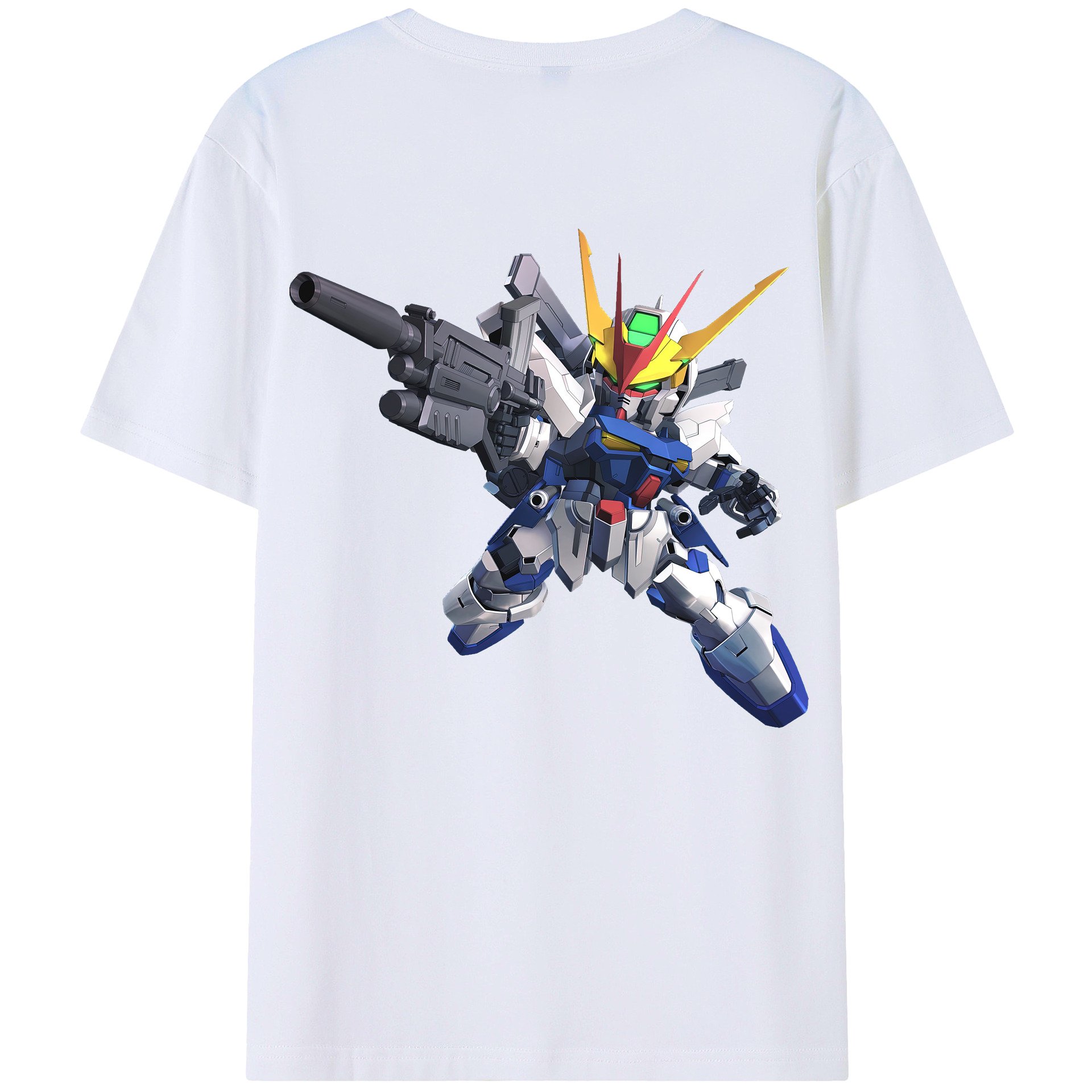 （画像用） 機動戦士ガンダム Mobile Suit Gundam 綿100％半袖Tシャツ（背面プリント）