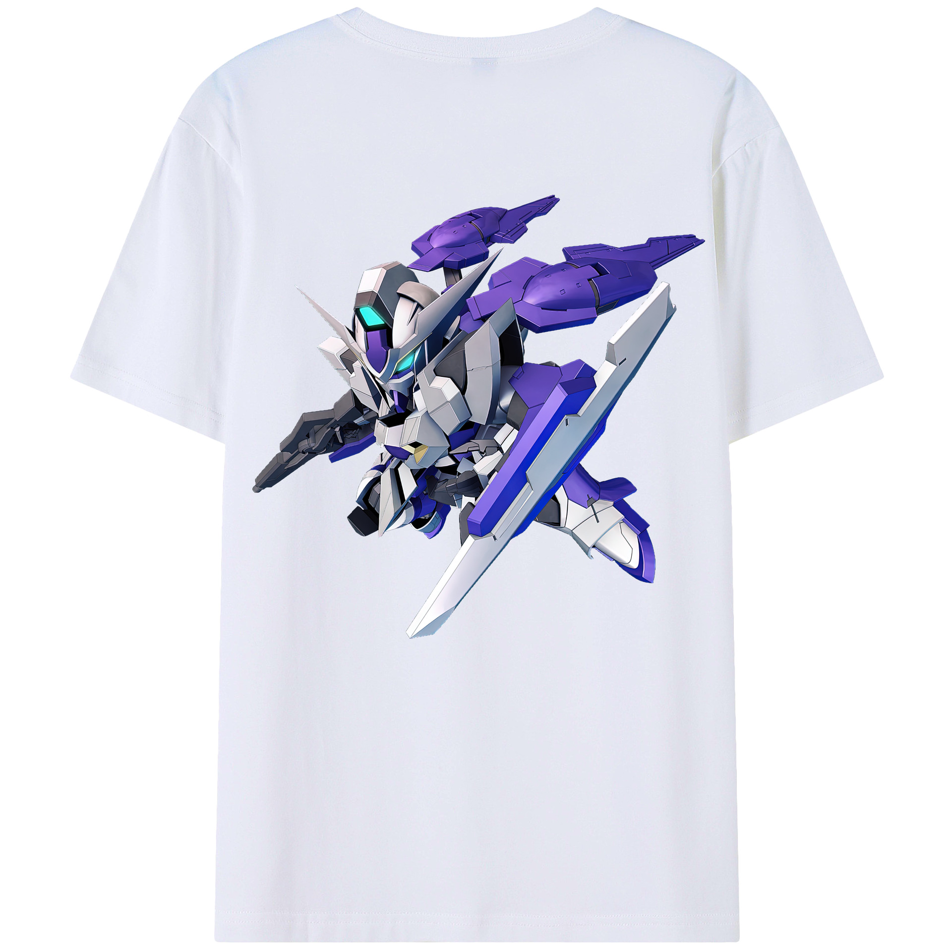 （画像用） 機動戦士ガンダム Mobile Suit Gundam 綿100％半袖Tシャツ（背面プリント）