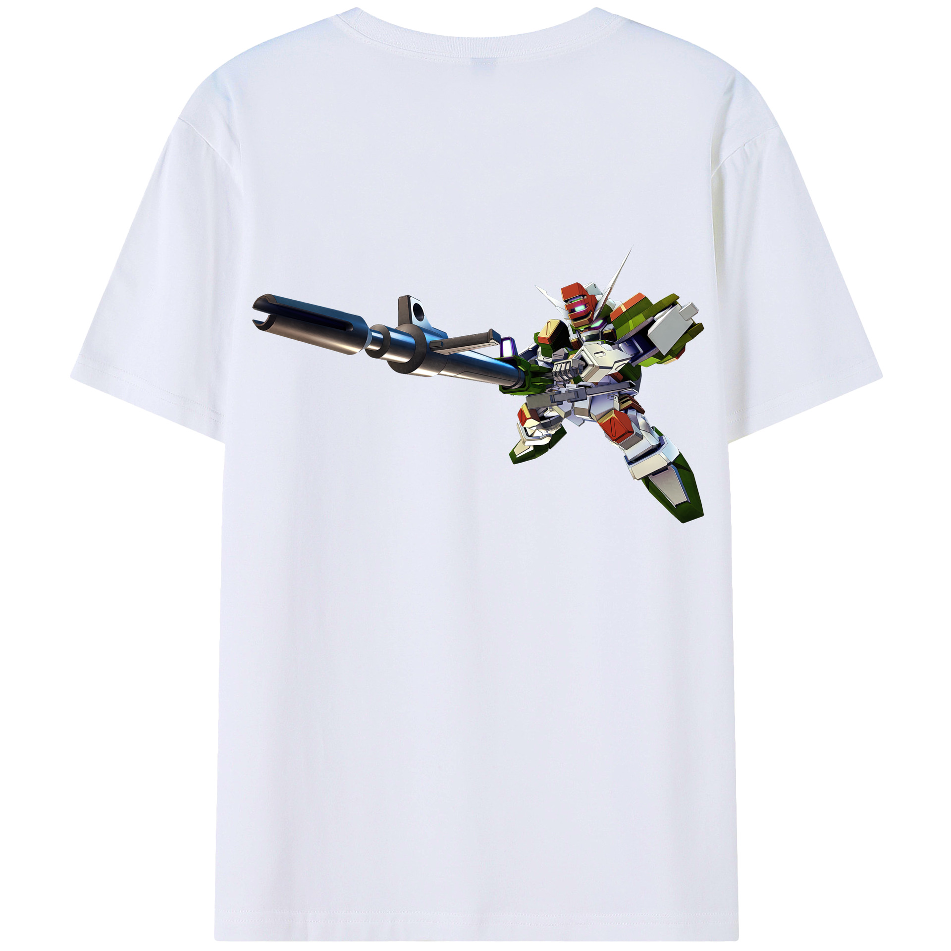 （画像用） 機動戦士ガンダム Mobile Suit Gundam 綿100％半袖Tシャツ（背面プリント）