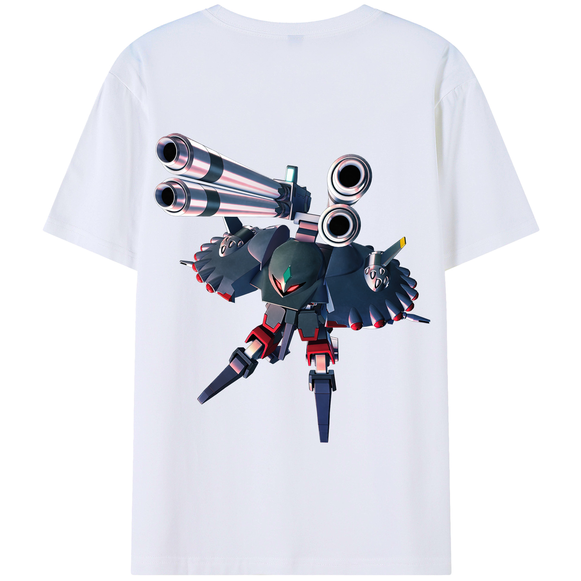 （画像用） 機動戦士ガンダム Mobile Suit Gundam 綿100％半袖Tシャツ（背面プリント）