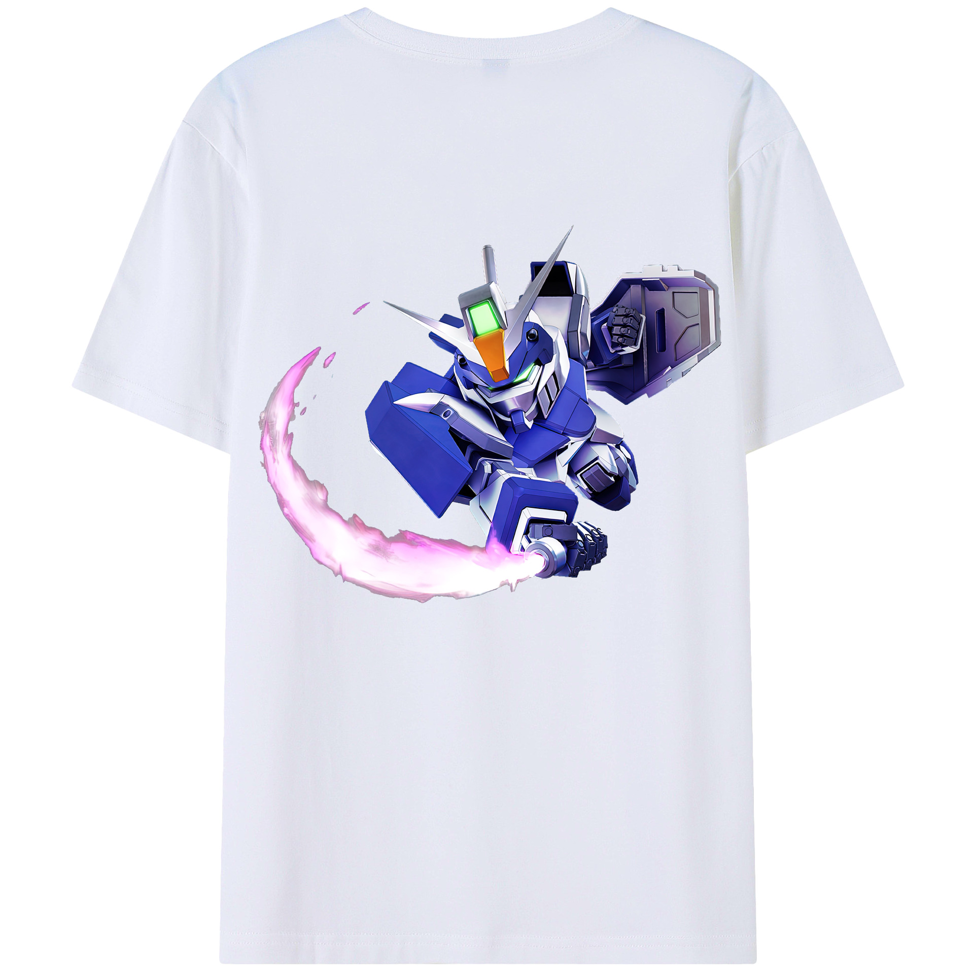 （画像用） 機動戦士ガンダム Mobile Suit Gundam 綿100％半袖Tシャツ（背面プリント）