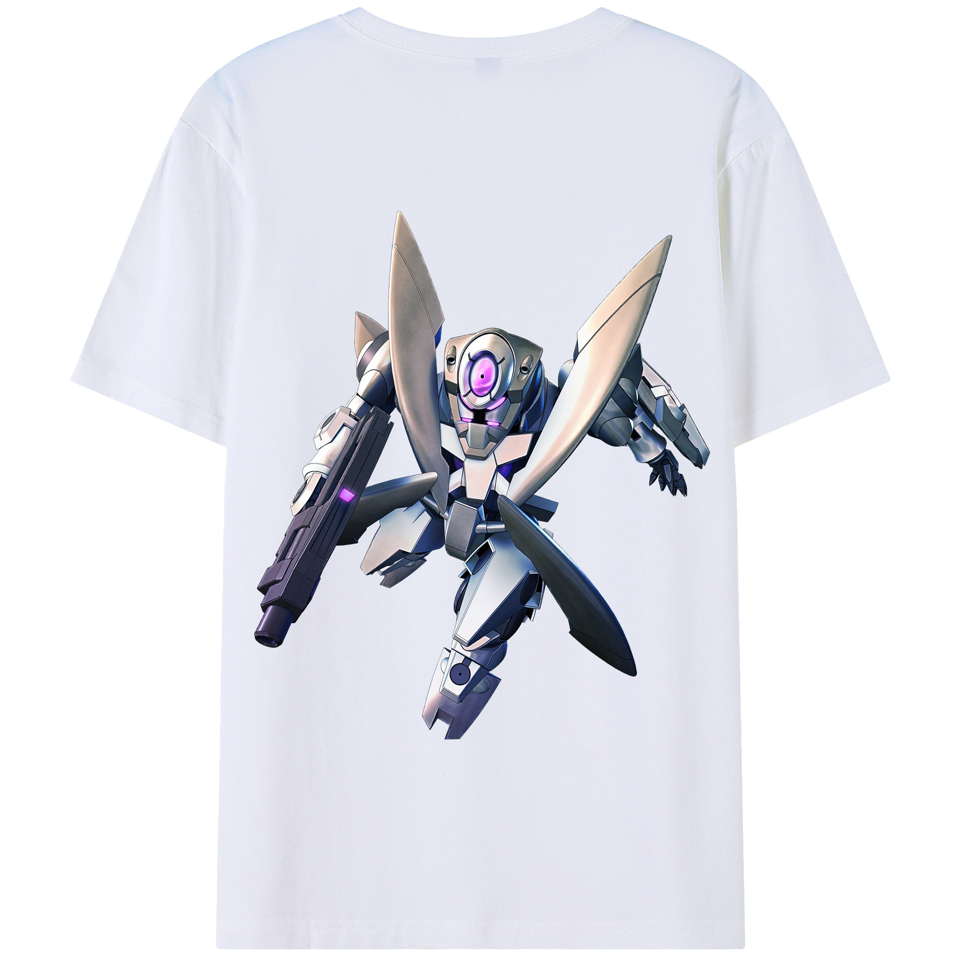 （画像用） 機動戦士ガンダム Mobile Suit Gundam 綿100％半袖Tシャツ（背面プリント）