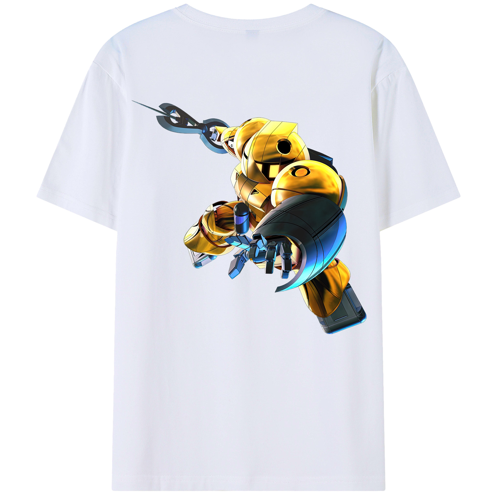 （画像用） 機動戦士ガンダム Mobile Suit Gundam 綿100％半袖Tシャツ（背面プリント）