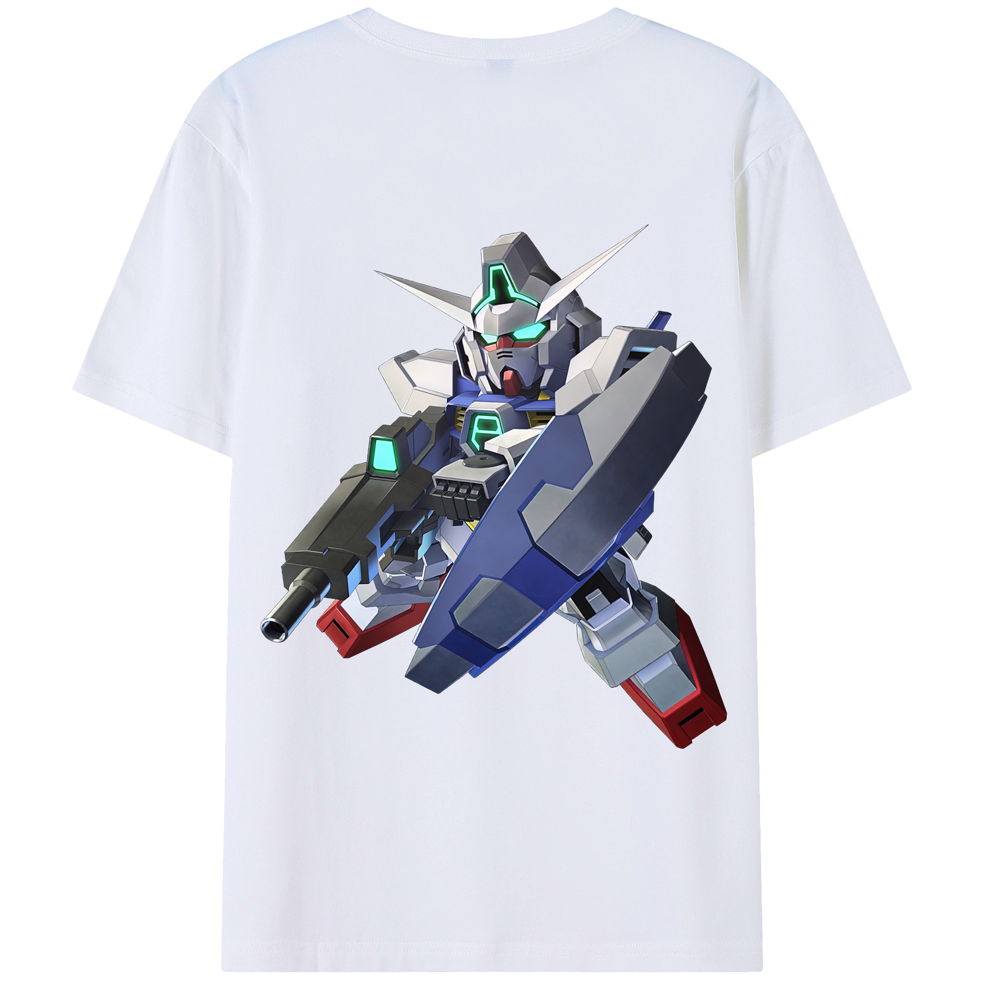 （画像用） 機動戦士ガンダム Mobile Suit Gundam 綿100％半袖Tシャツ（背面プリント）