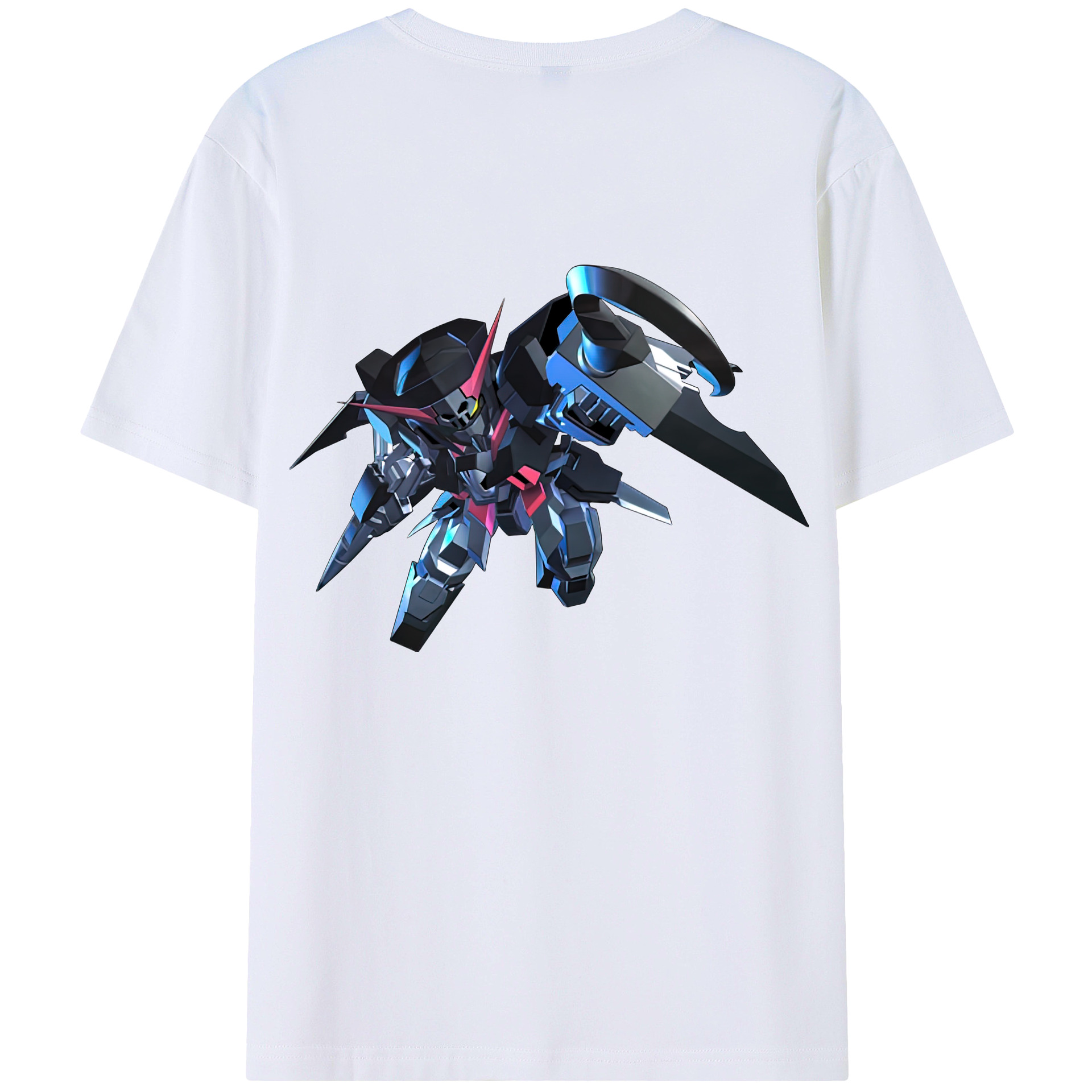 （画像用） 機動戦士ガンダム Mobile Suit Gundam 綿100％半袖Tシャツ（背面プリント）