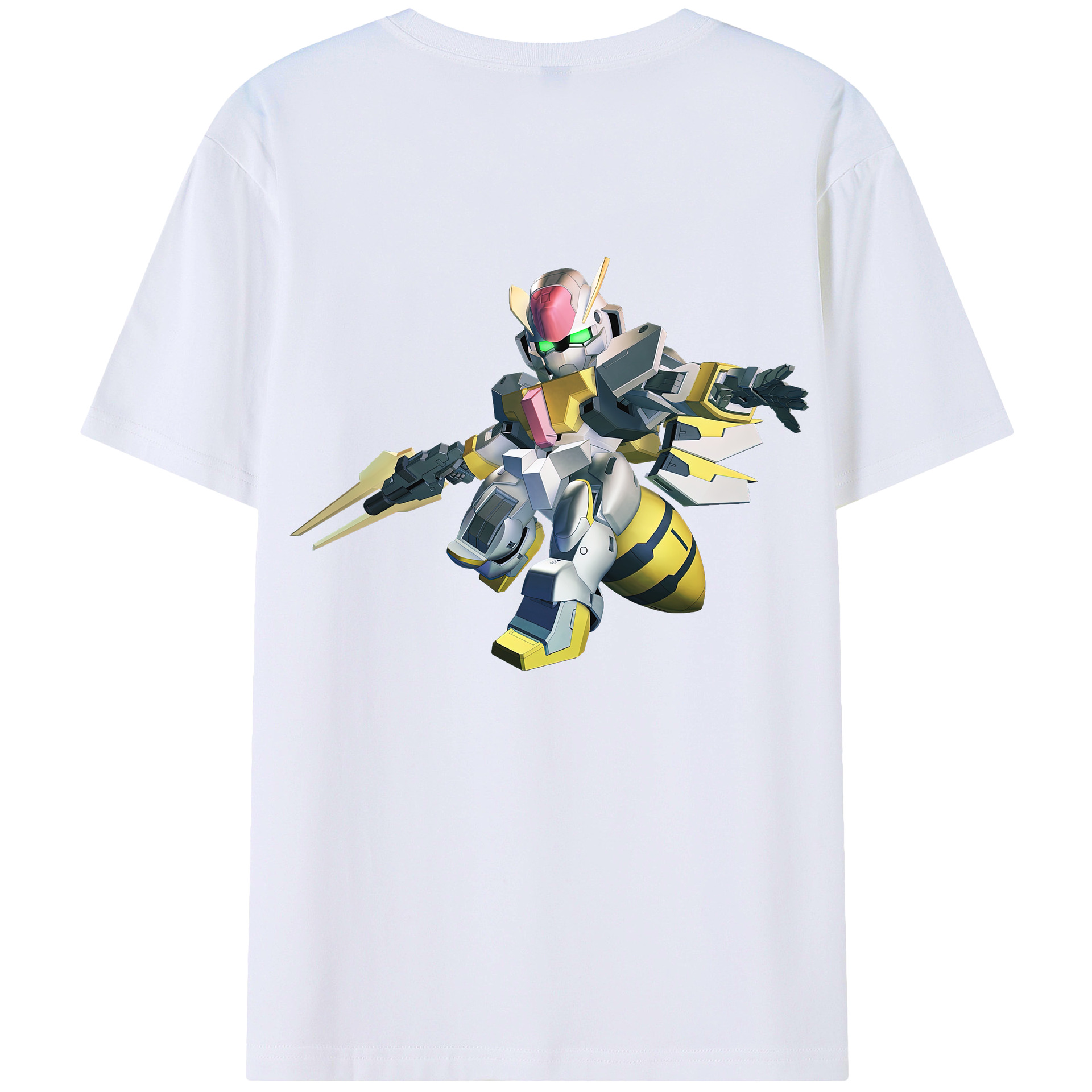 （画像用） 機動戦士ガンダム Mobile Suit Gundam 綿100％半袖Tシャツ（背面プリント）
