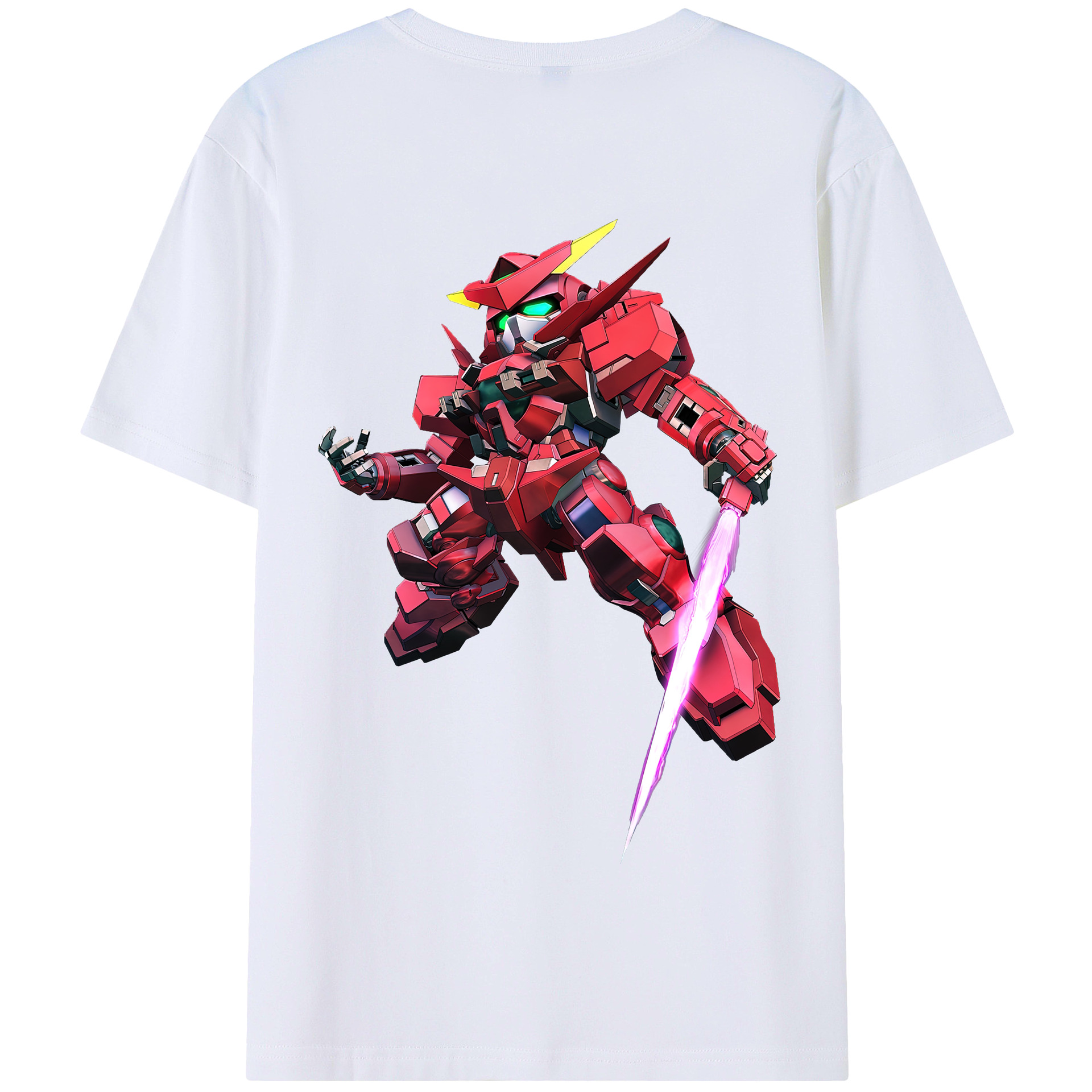 （画像用） 機動戦士ガンダム Mobile Suit Gundam 綿100％半袖Tシャツ（背面プリント）