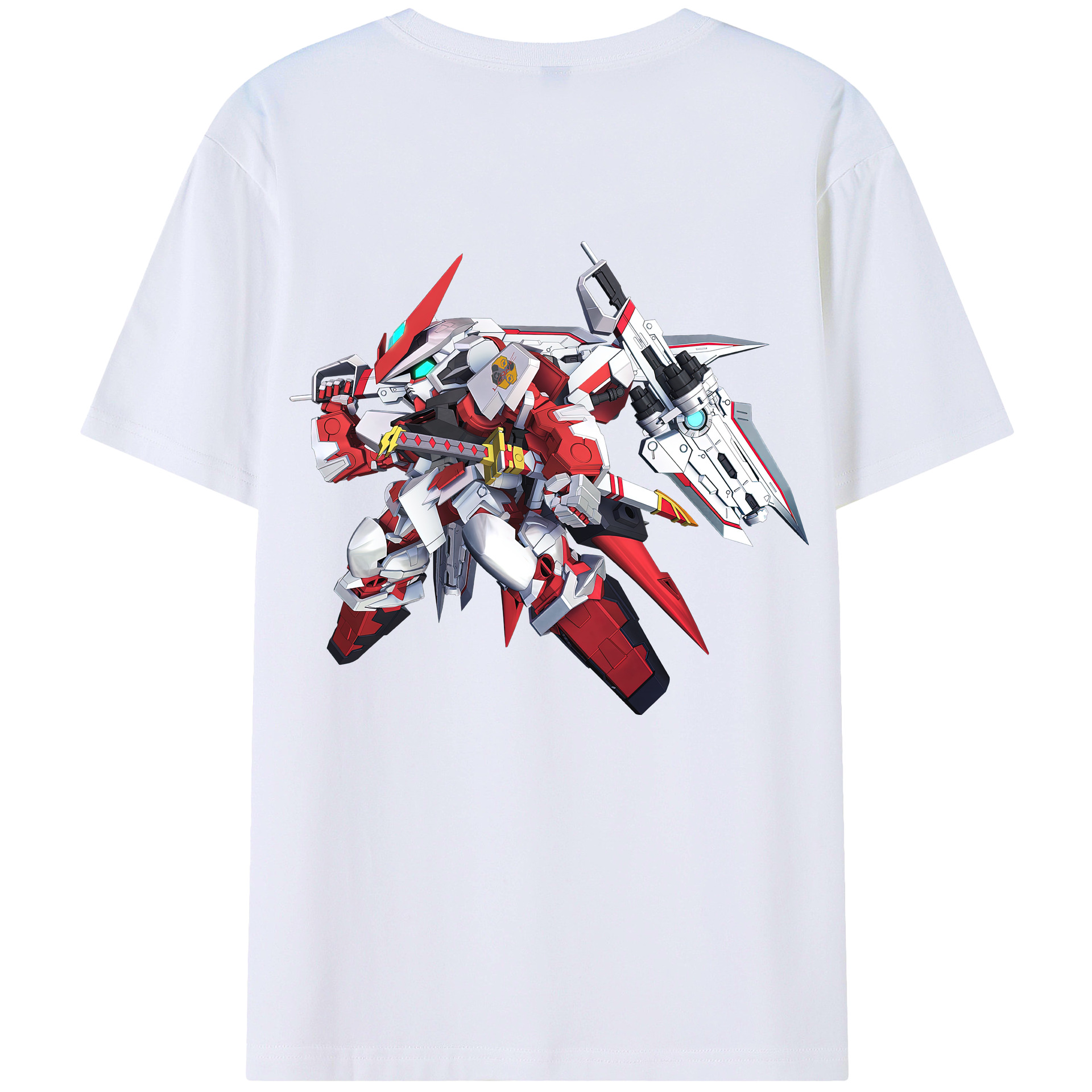 （画像用） 機動戦士ガンダム Mobile Suit Gundam 綿100％半袖Tシャツ（背面プリント）