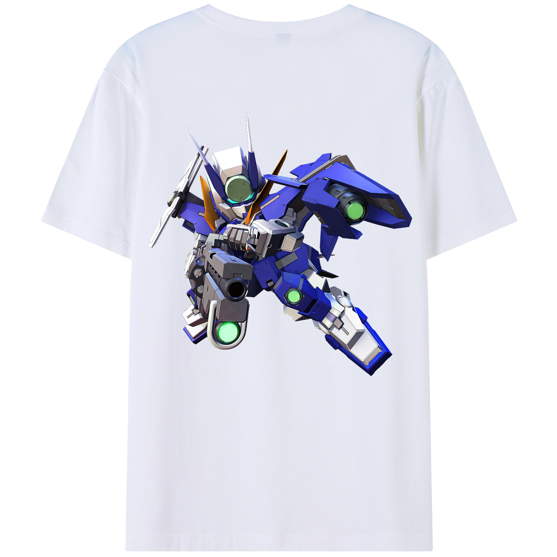 （画像用） 機動戦士ガンダム Mobile Suit Gundam 綿100％半袖Tシャツ（背面プリント）