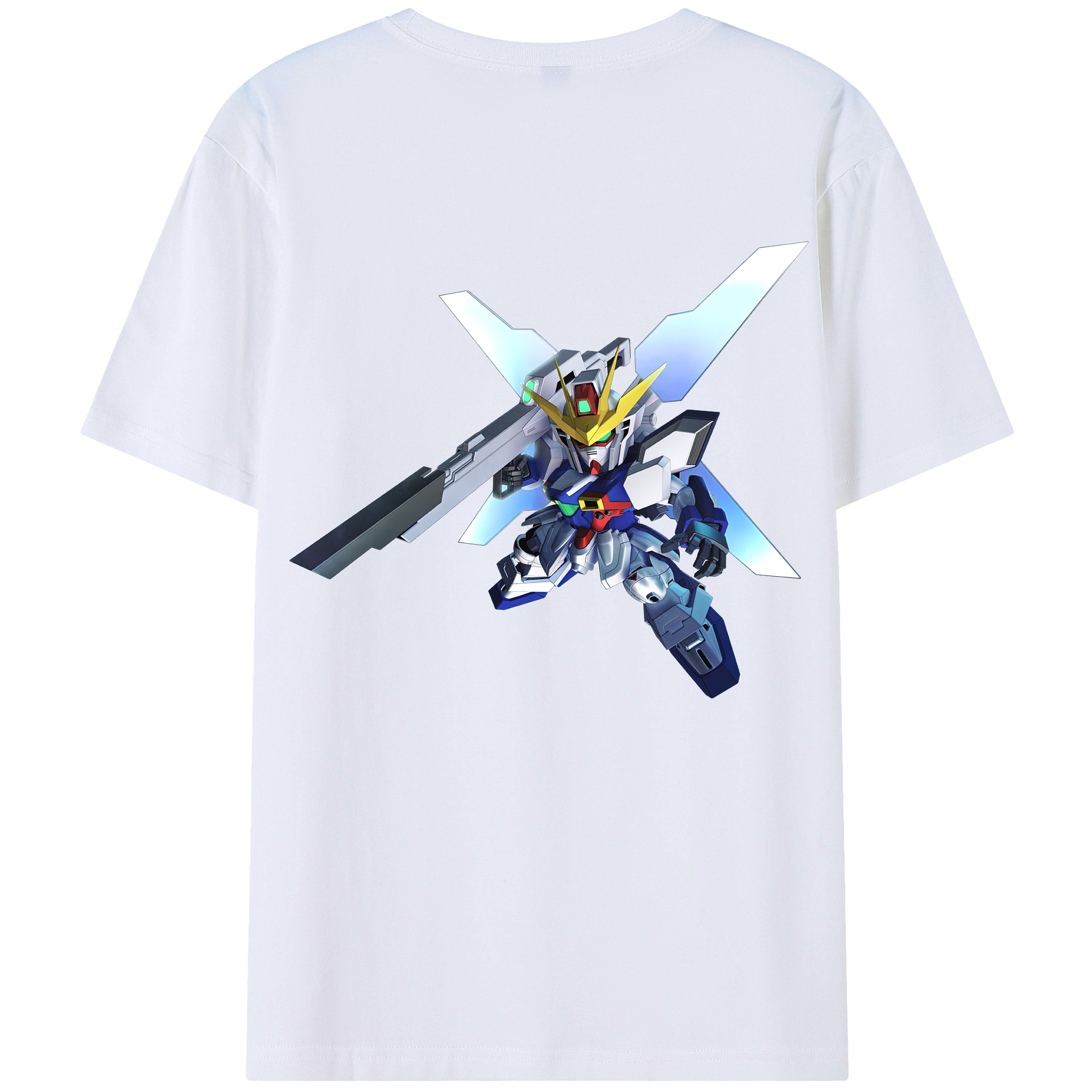 （画像用） 機動戦士ガンダム Mobile Suit Gundam 綿100％半袖Tシャツ（背面プリント）