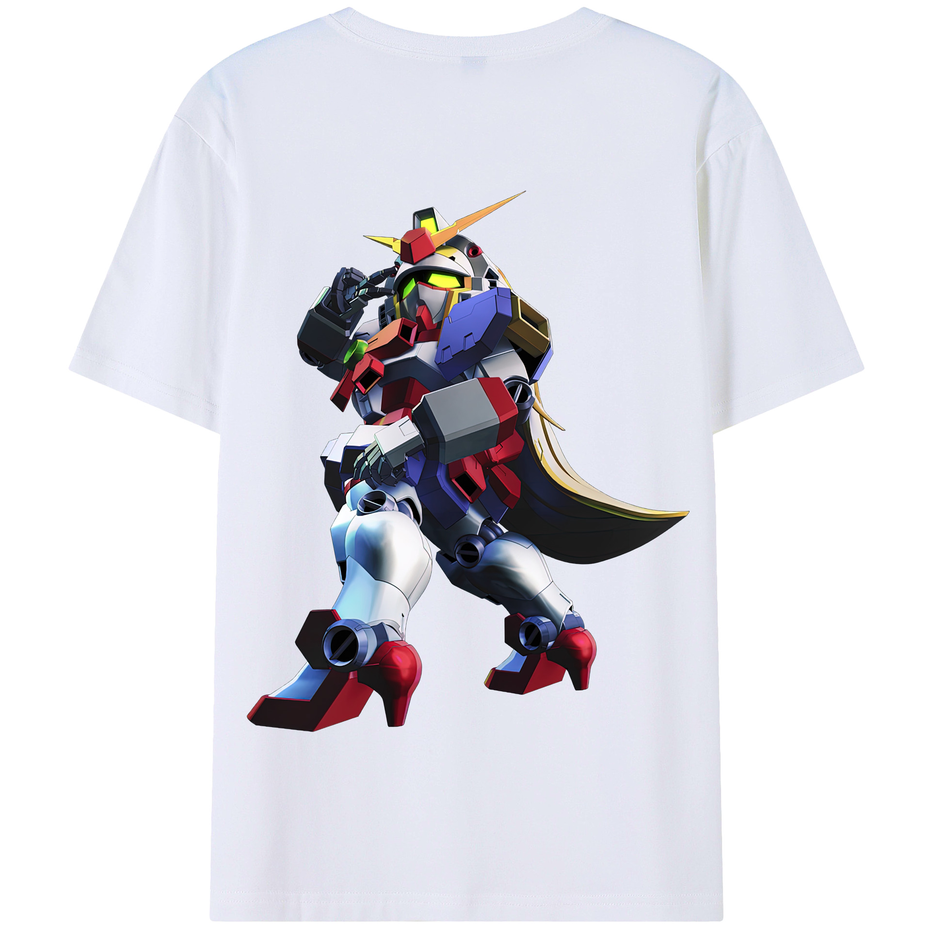 （画像用） 機動戦士ガンダム Mobile Suit Gundam 綿100％半袖Tシャツ（背面プリント）