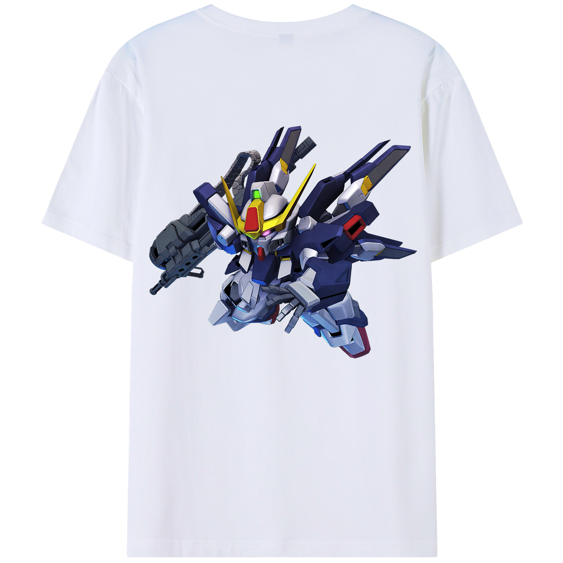 （画像用） 機動戦士ガンダム Mobile Suit Gundam 綿100％半袖Tシャツ（背面プリント）