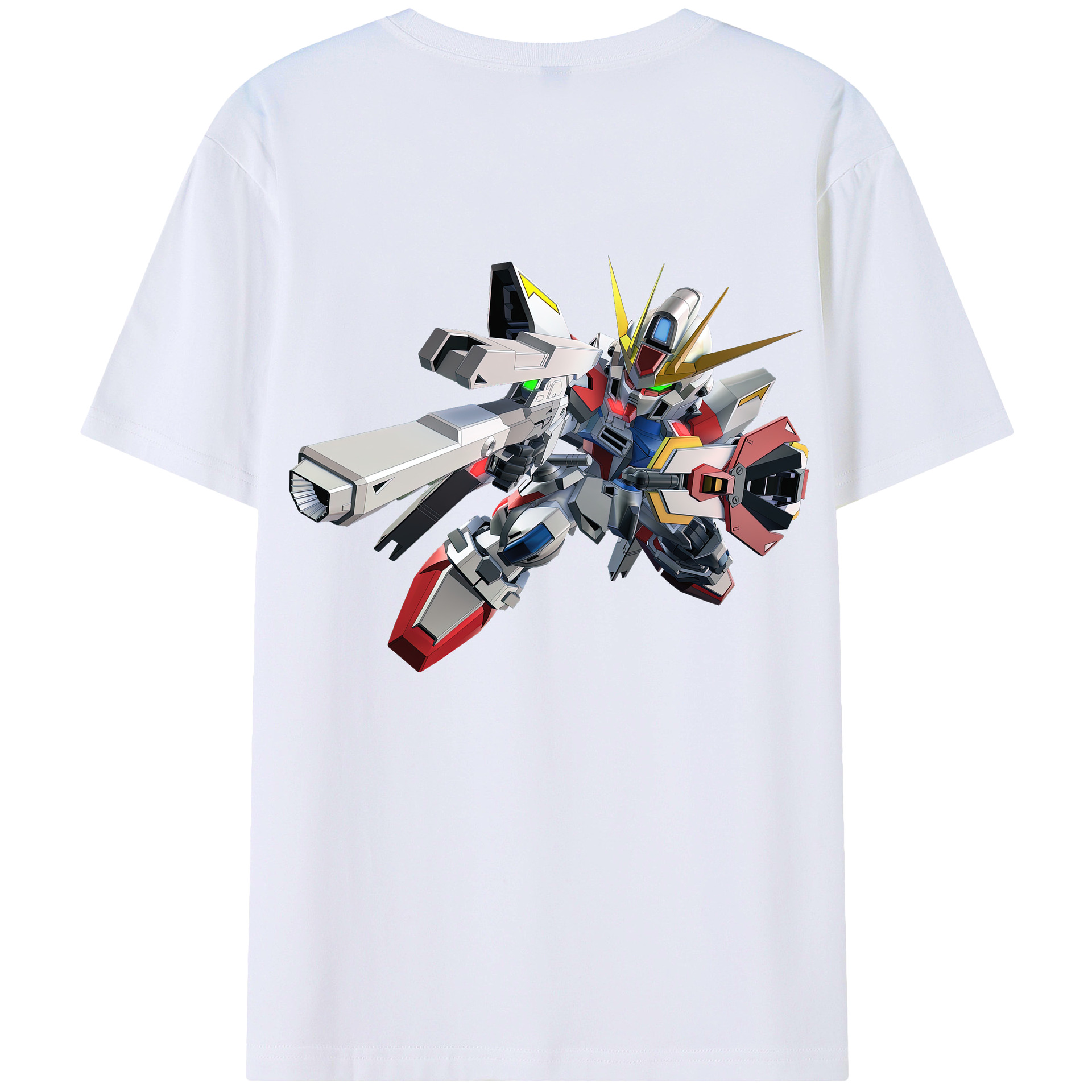 （画像用） 機動戦士ガンダム Mobile Suit Gundam 綿100％半袖Tシャツ（背面プリント）