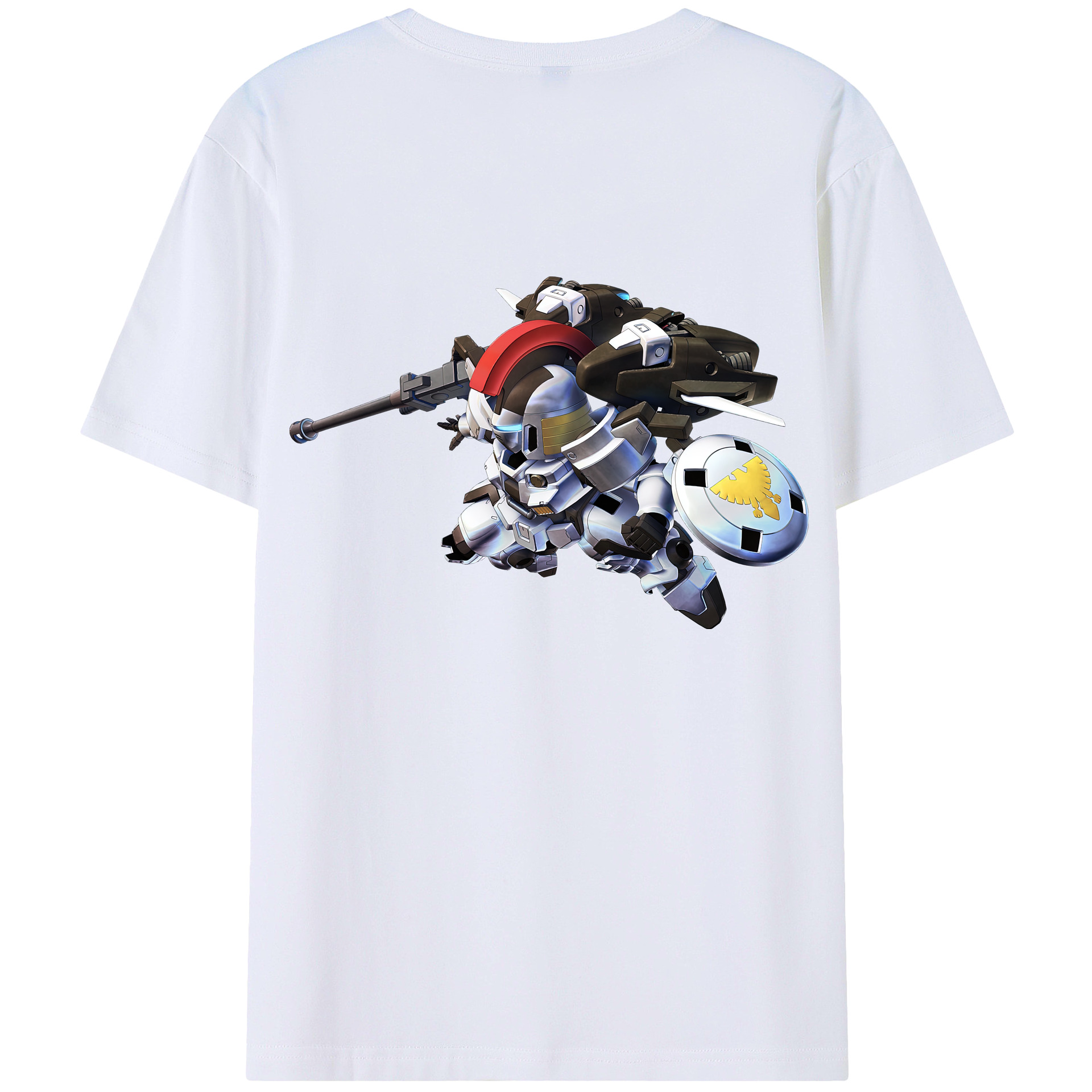 （画像用） 機動戦士ガンダム Mobile Suit Gundam 綿100％半袖Tシャツ（背面プリント）