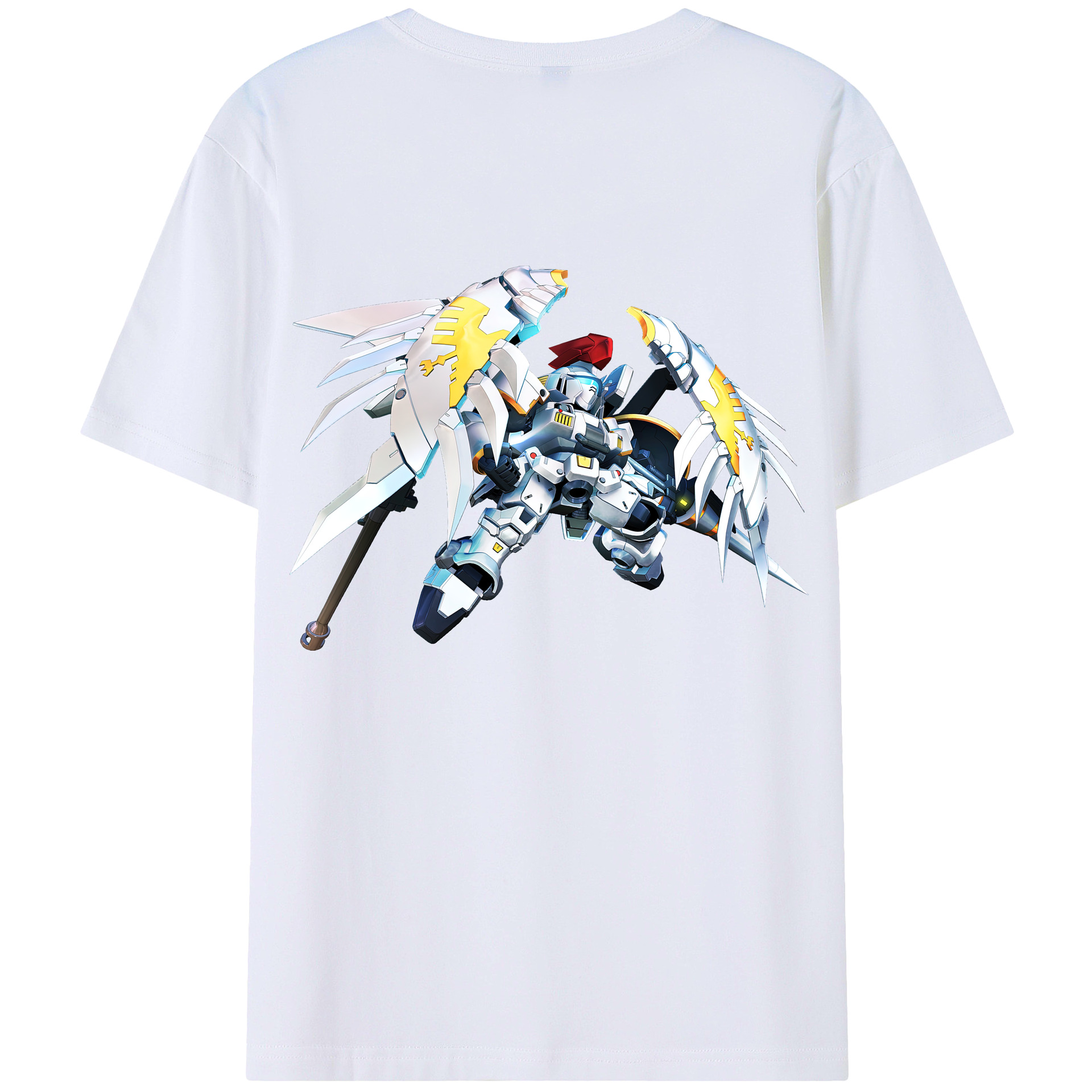 （画像用） 機動戦士ガンダム Mobile Suit Gundam 綿100％半袖Tシャツ（背面プリント）