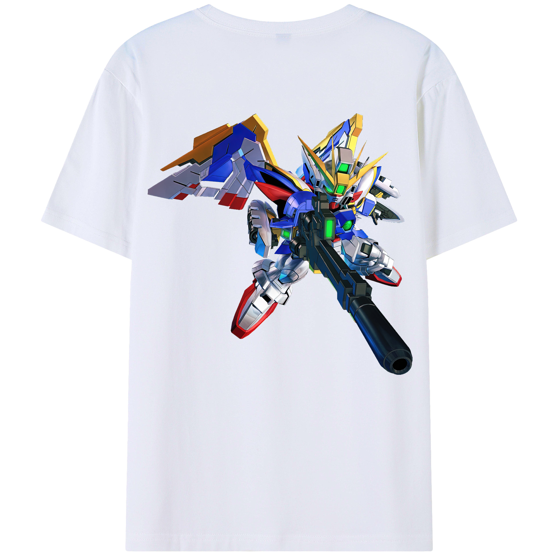 （画像用） 機動戦士ガンダム Mobile Suit Gundam 綿100％半袖Tシャツ（背面プリント）