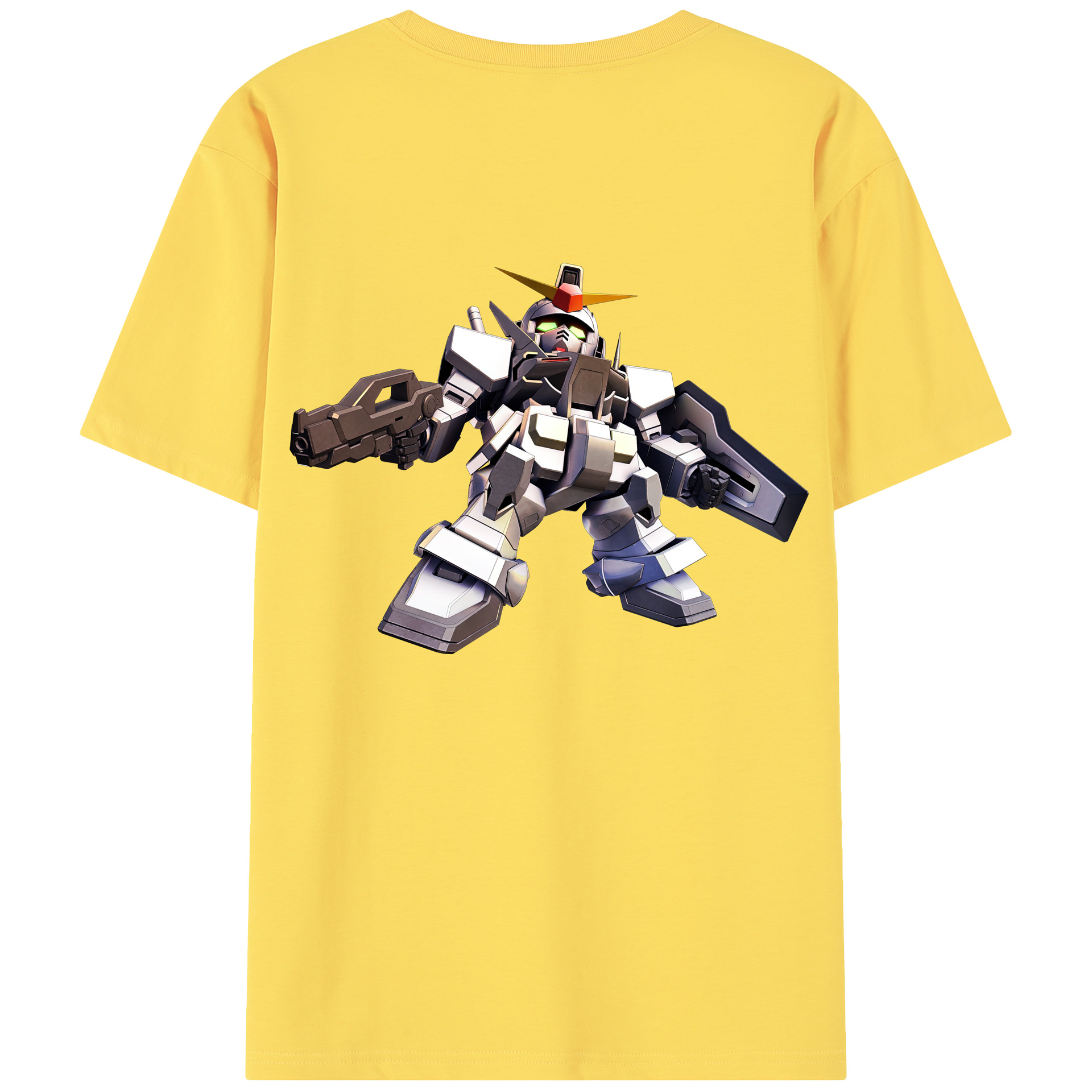 （画像用） 機動戦士ガンダム Mobile Suit Gundam 綿100％半袖Tシャツ（背面プリント）