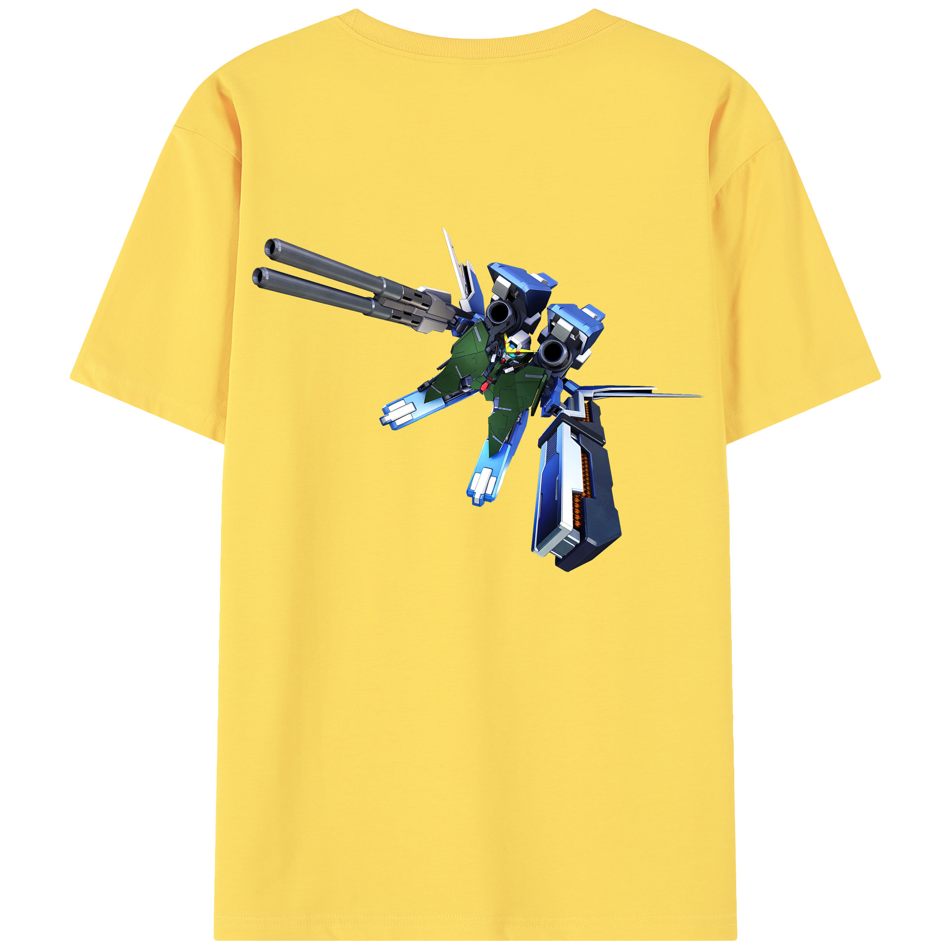 （画像用） 機動戦士ガンダム Mobile Suit Gundam 綿100％半袖Tシャツ（背面プリント）