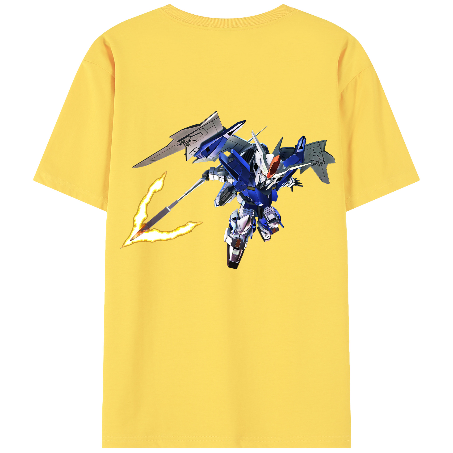 （画像用） 機動戦士ガンダム Mobile Suit Gundam 綿100％半袖Tシャツ（背面プリント）