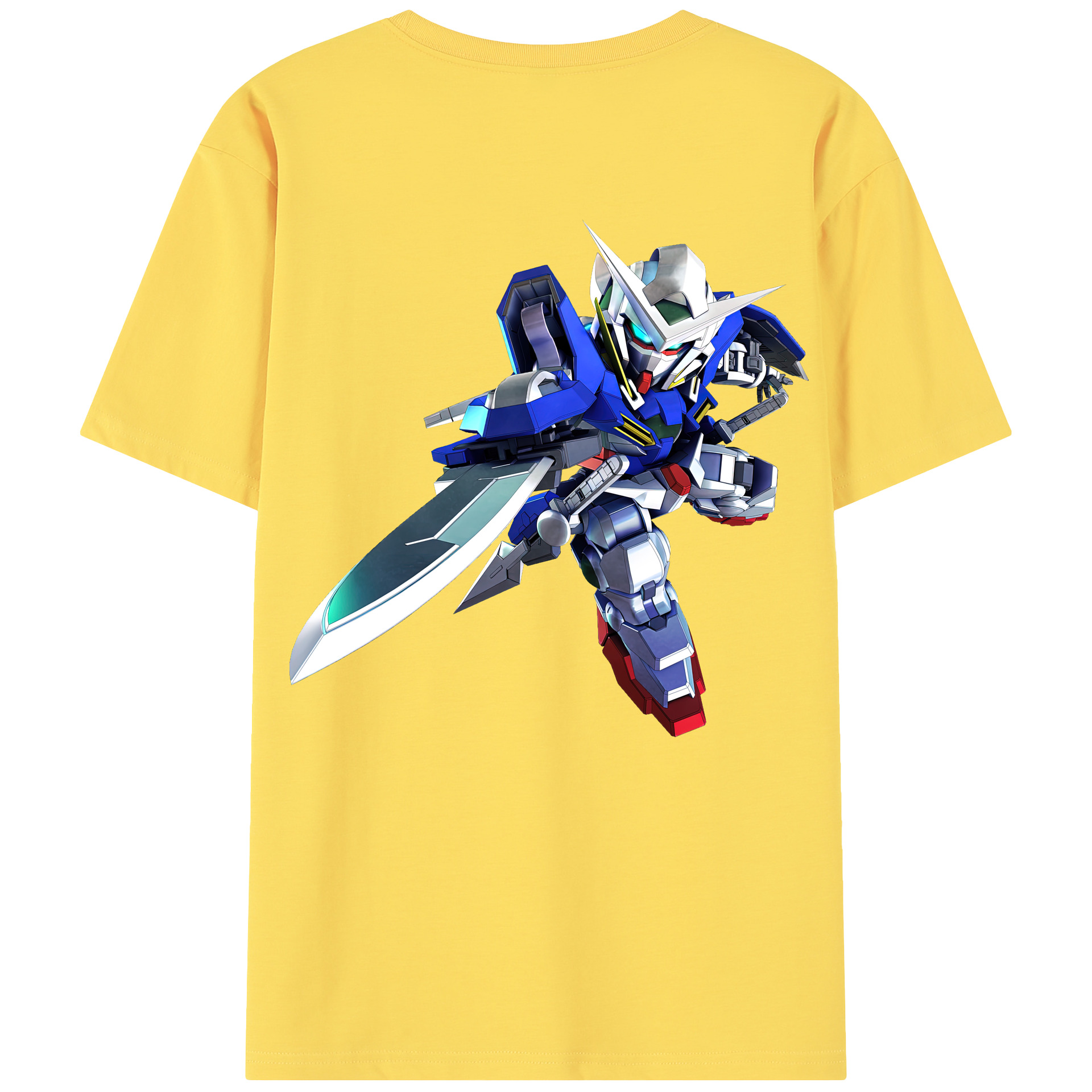 （画像用） 機動戦士ガンダム Mobile Suit Gundam 綿100％半袖Tシャツ（背面プリント）